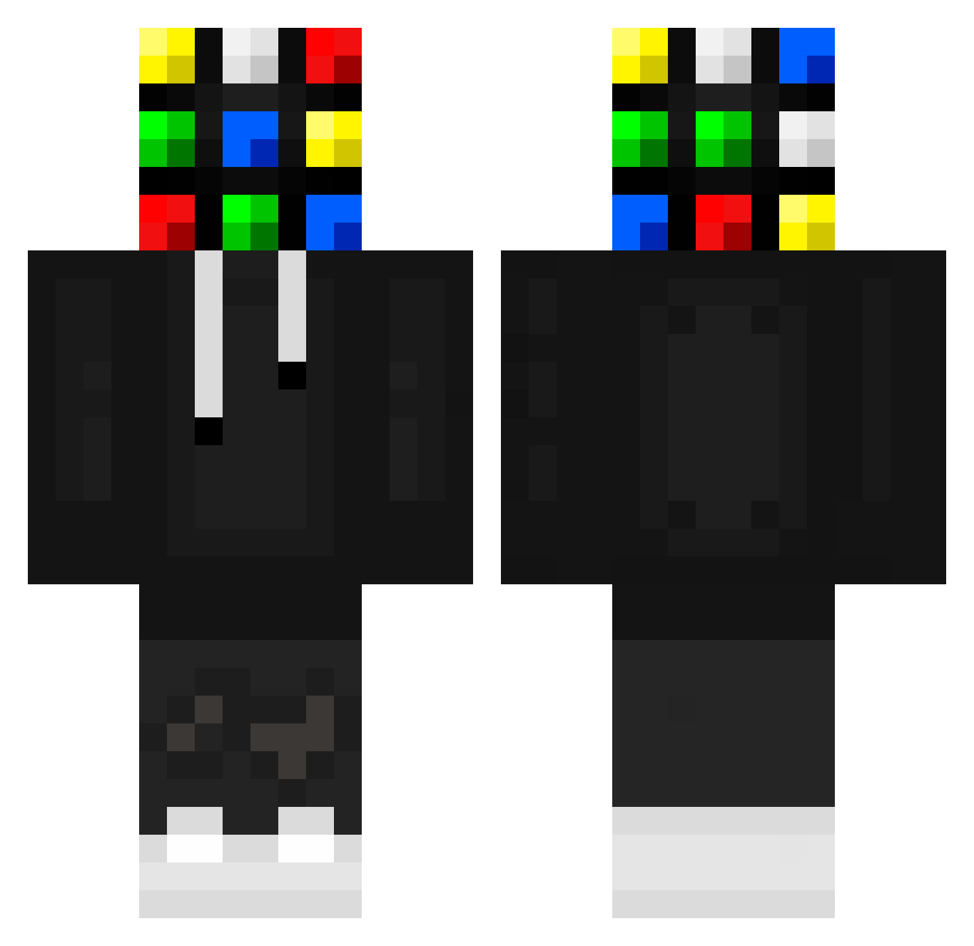 ies_ios_ielts Minecraft skin, front and back view