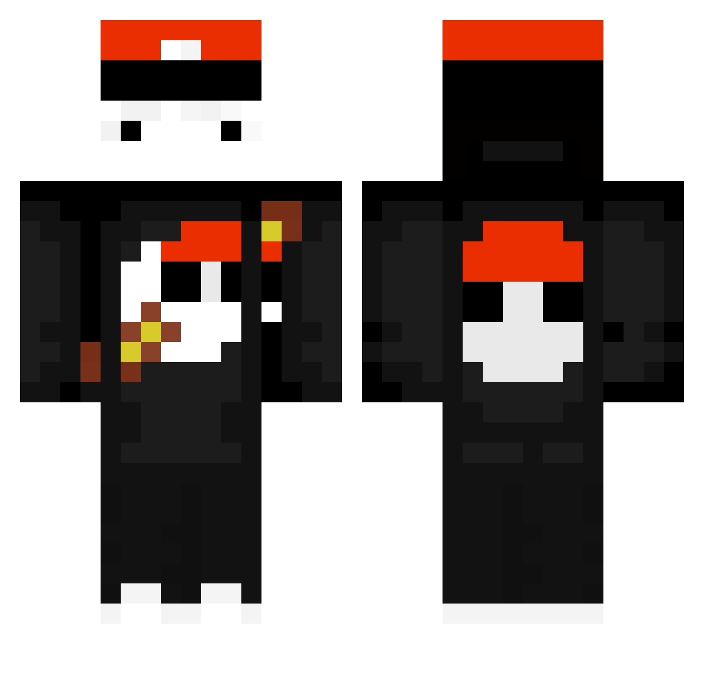 Brianfox252006 Minecraft skin, front and back view