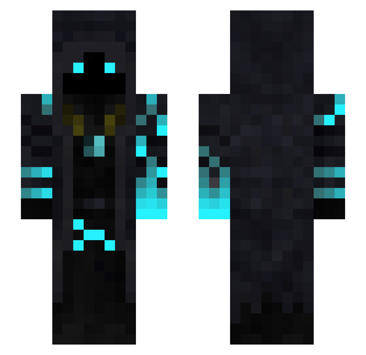TheKillerSoul_ Minecraft skin, front and back view