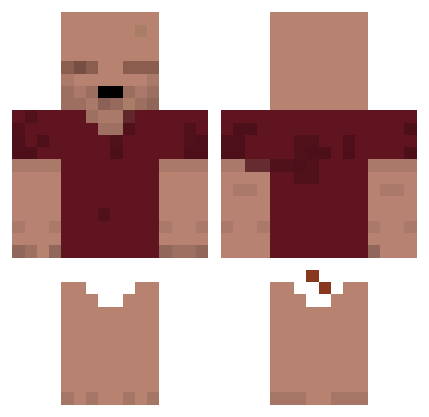 S_T_3_F Minecraft skin, front and back view