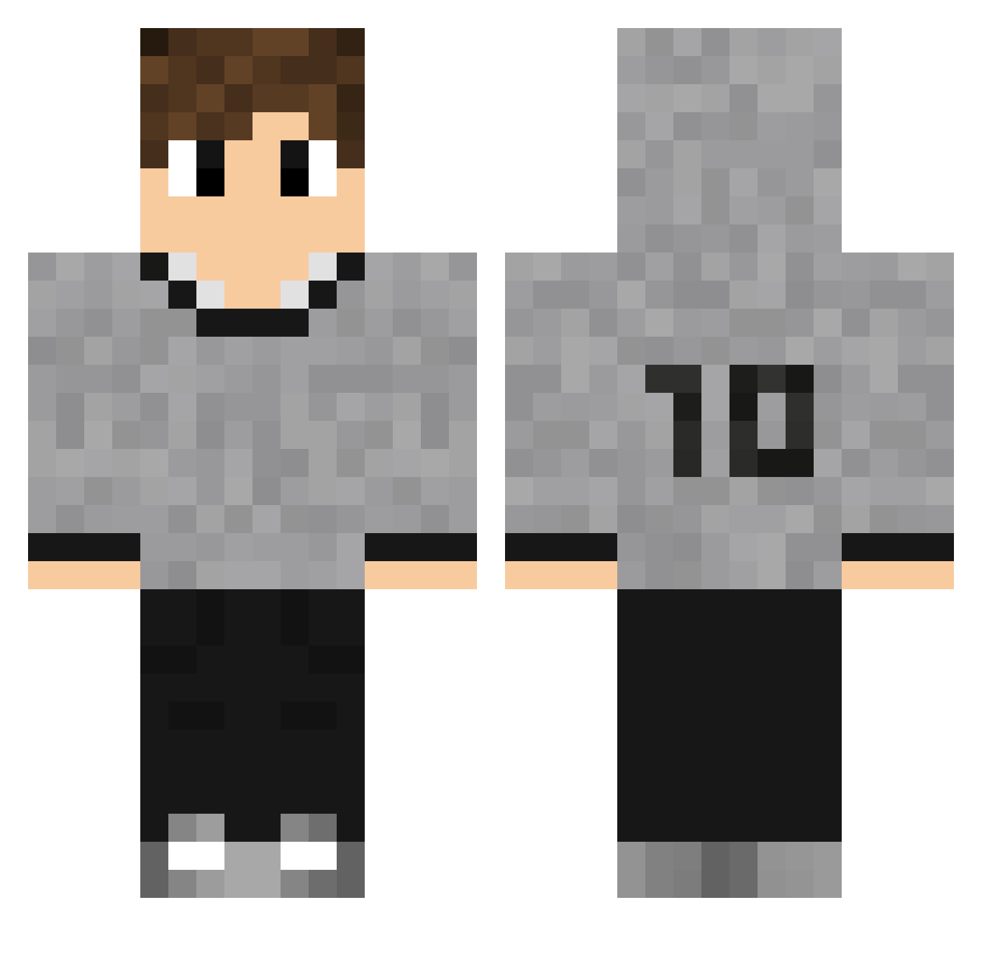 Lucas_Spv Minecraft skin, front and back view