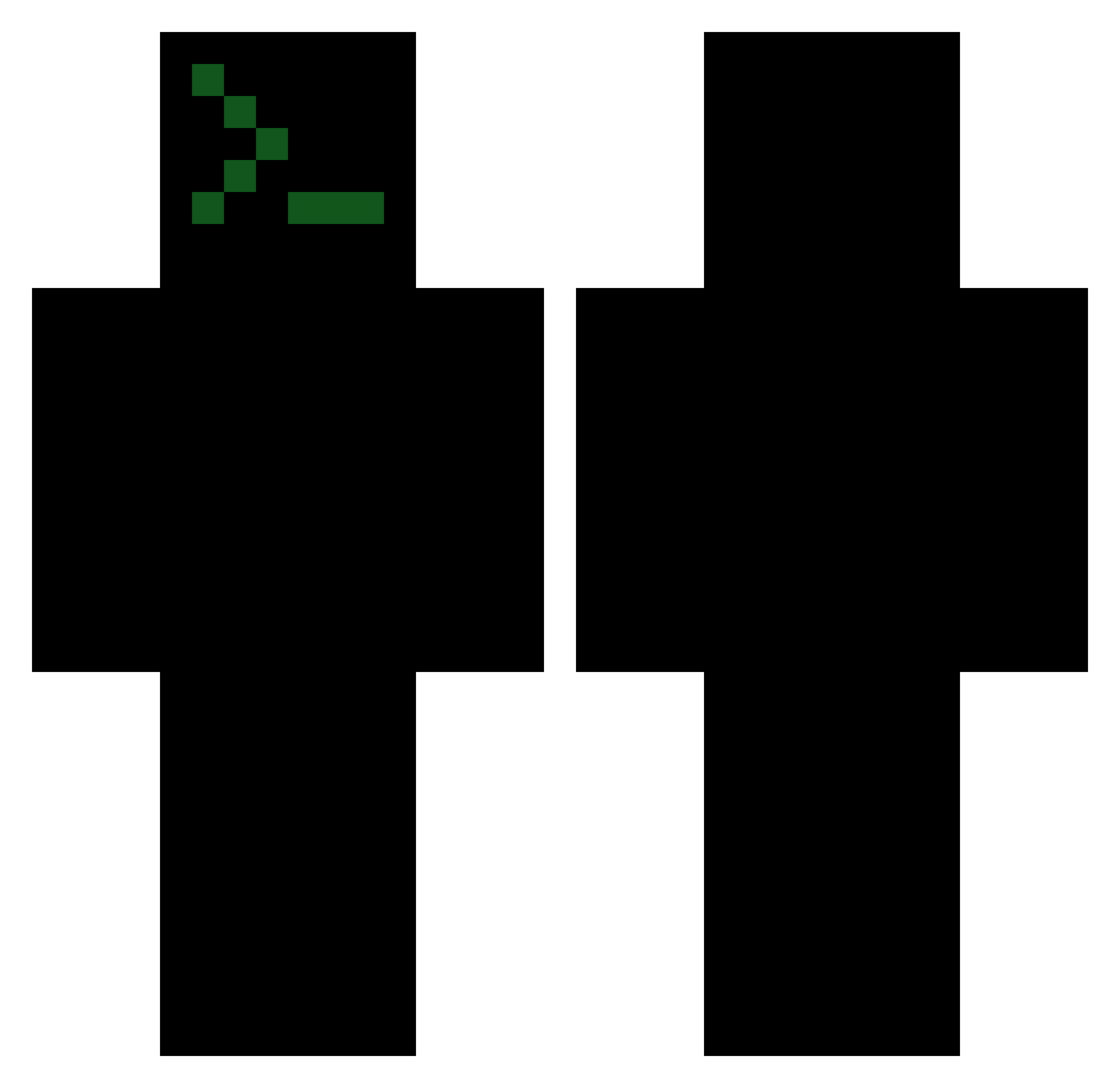 pilotredsun Minecraft skin, front and back view