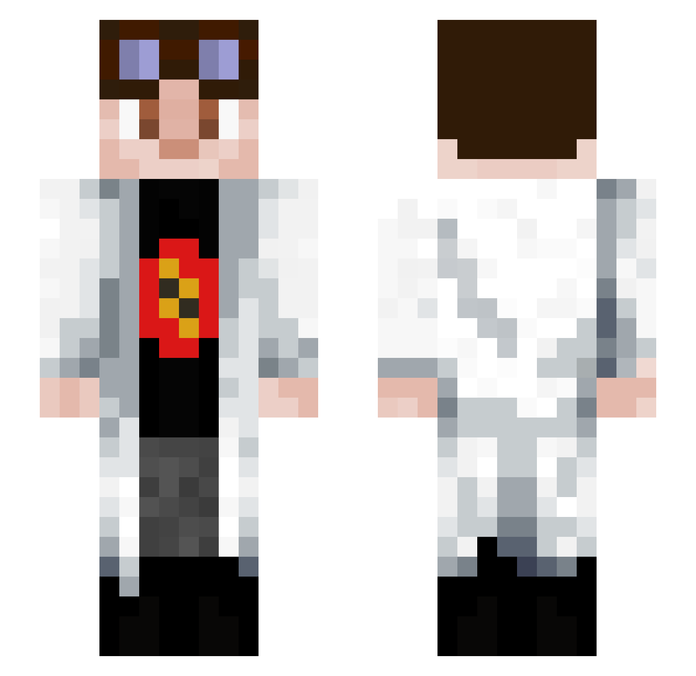 T0mmyb0i Minecraft skin, front and back view