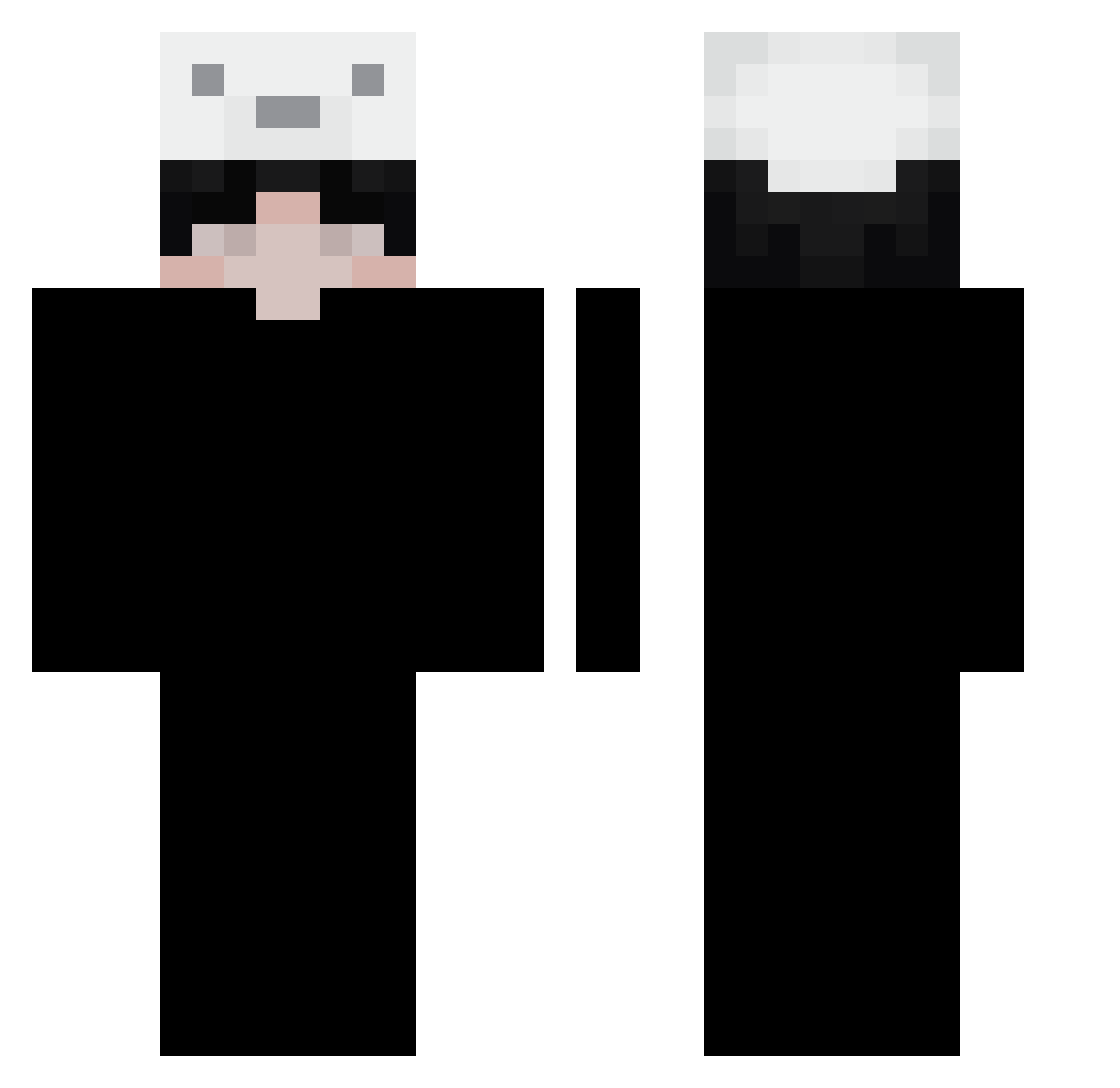 Anakin__ Minecraft skin, front and back view