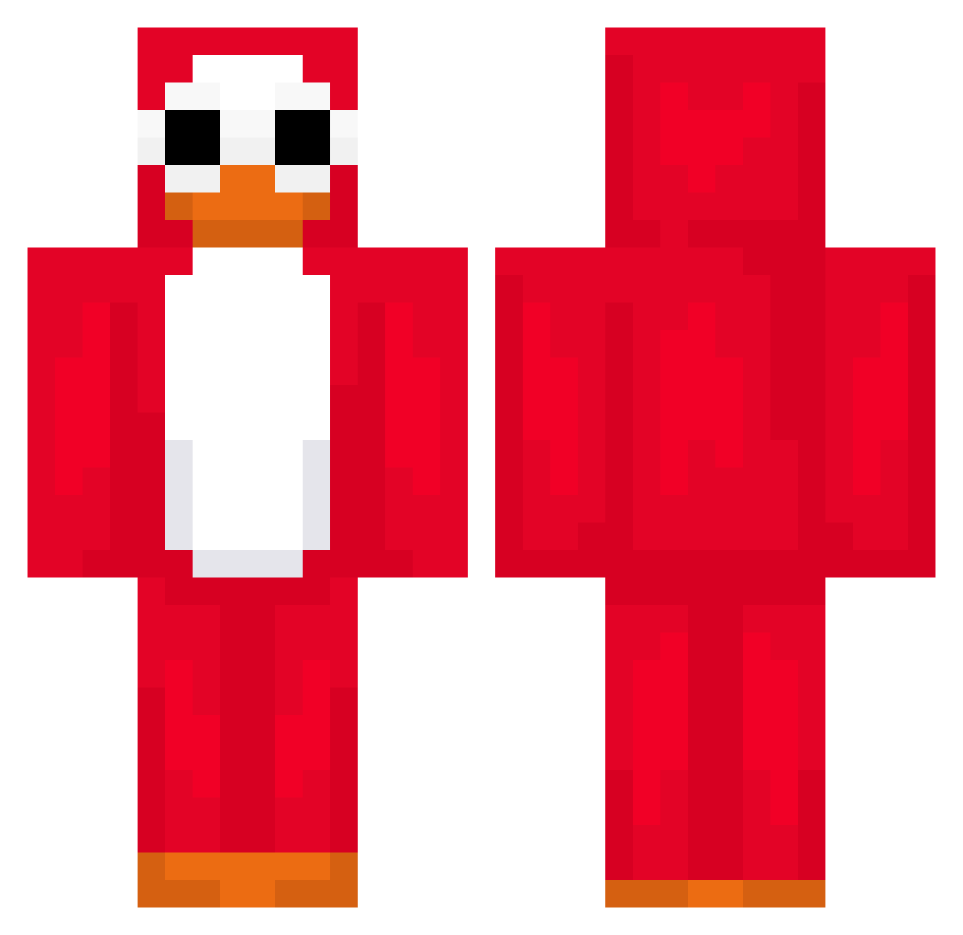 shtoogy Minecraft skin, front and back view