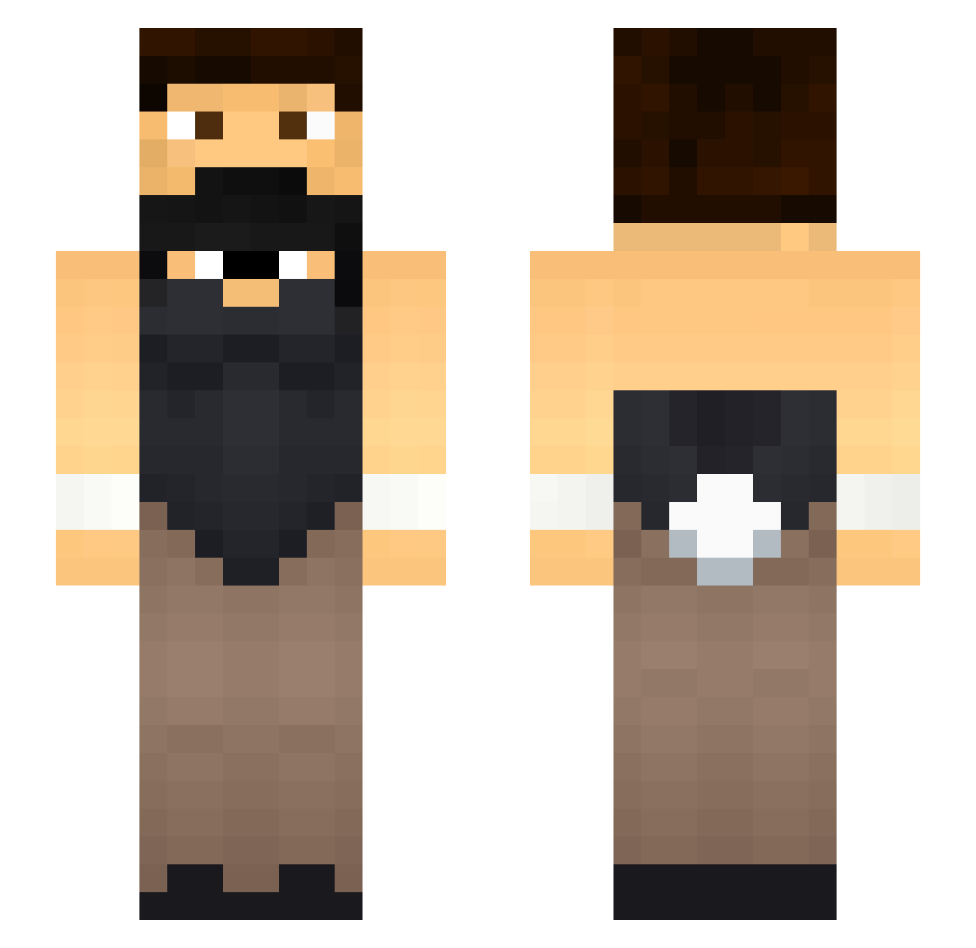 calalan Minecraft skin, front and back view