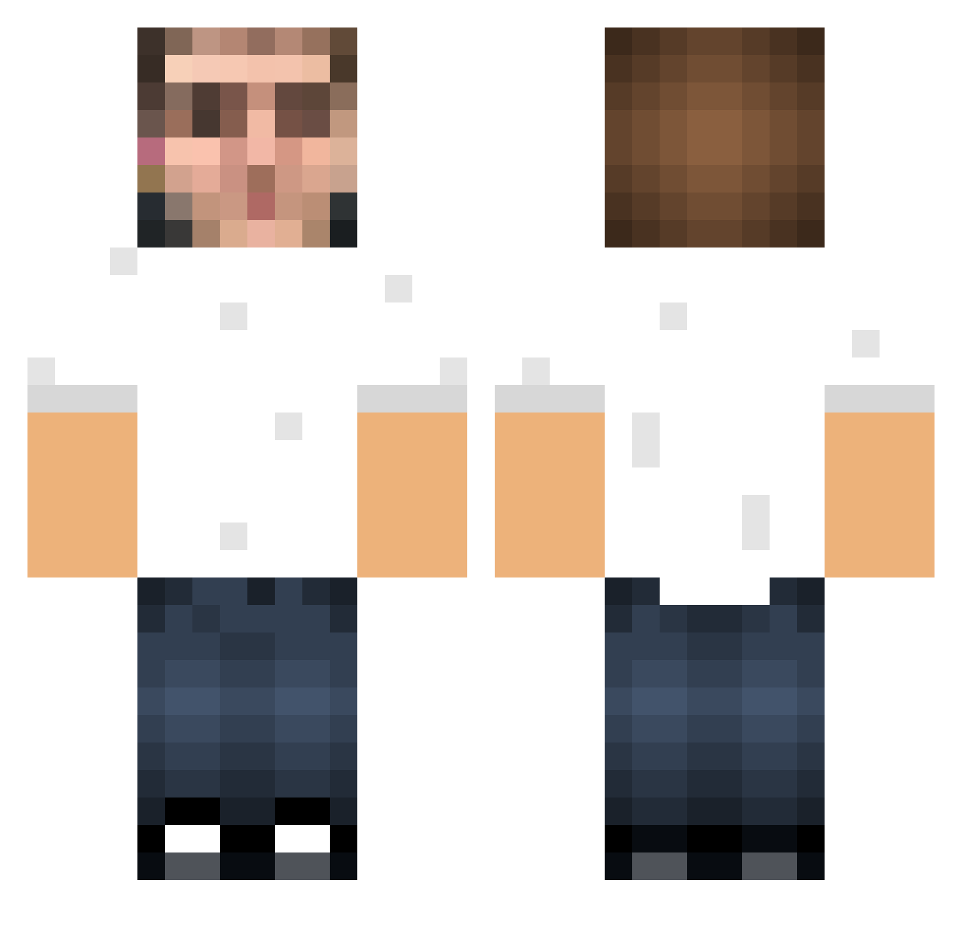jstew__ Minecraft skin, front and back view