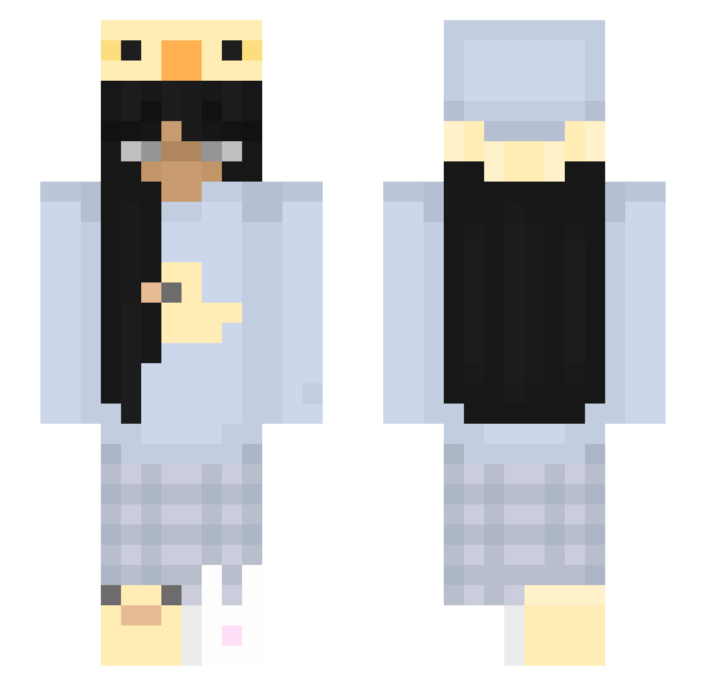 z0okid Minecraft skin, front and back view