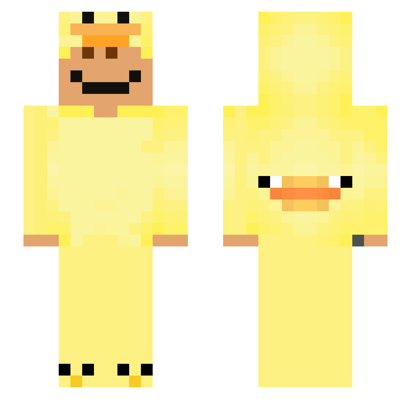 VilmerOlof Minecraft skin, front and back view