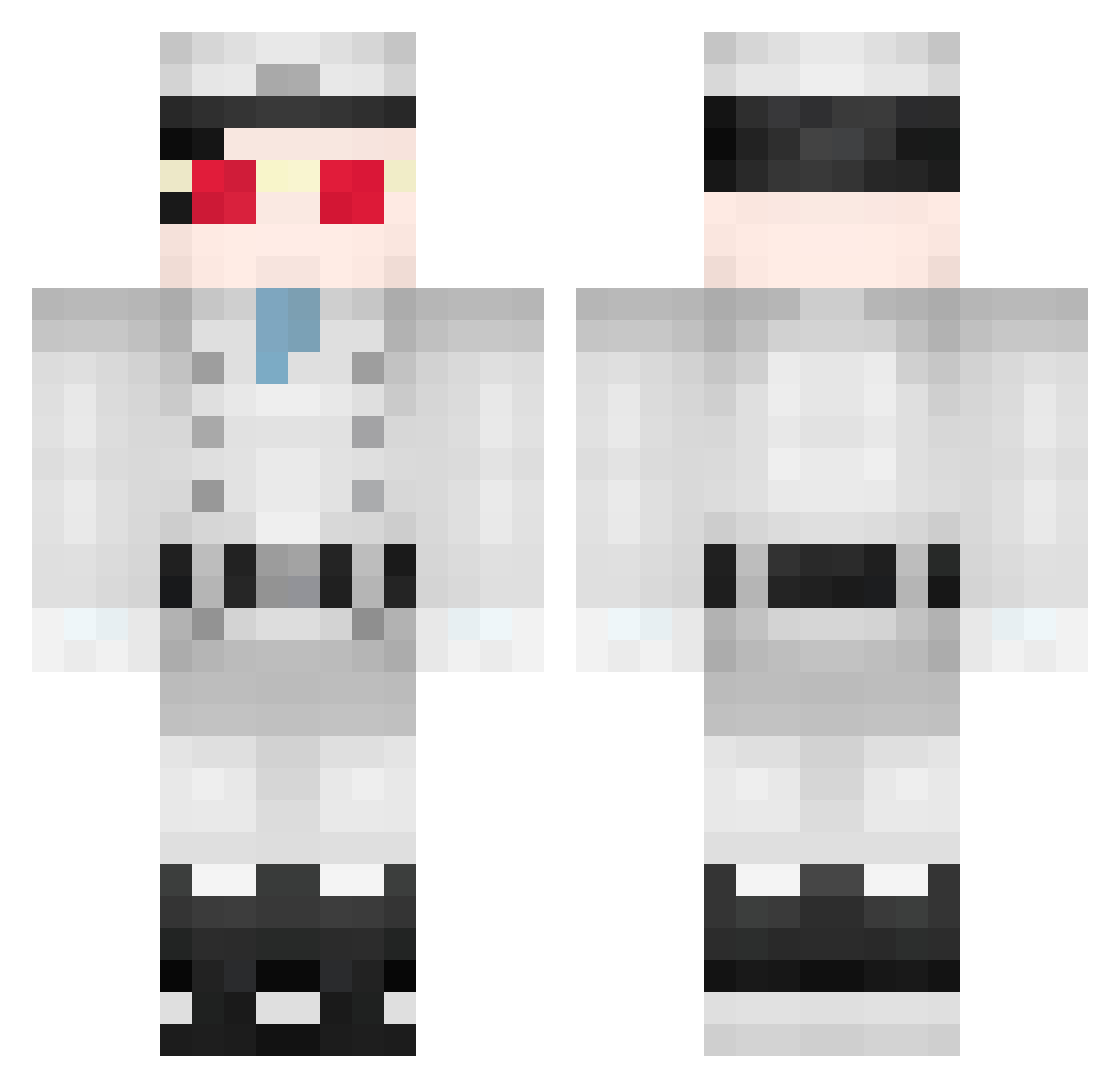 Mr_Feast_ Minecraft skin, front and back view