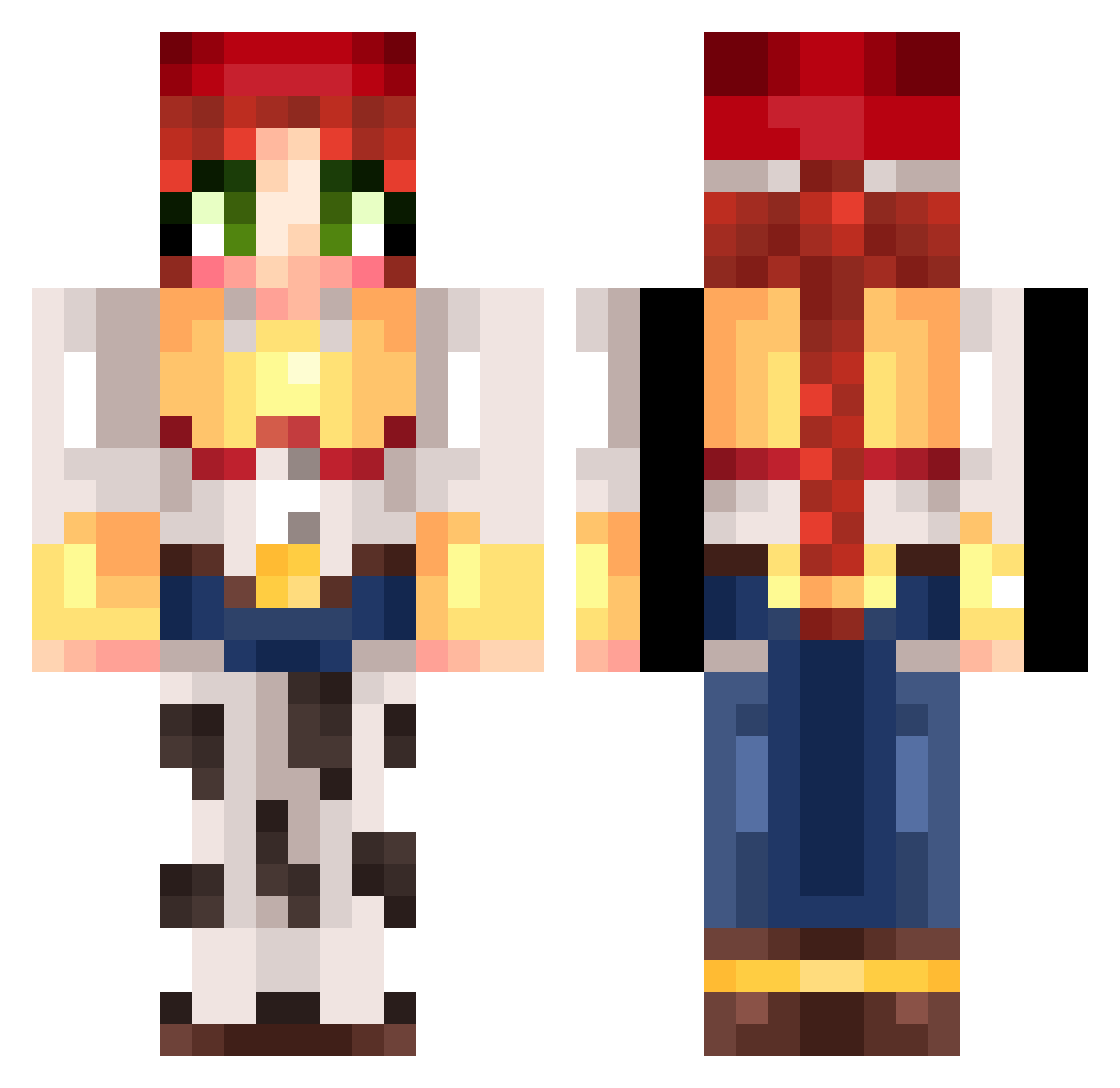 _chatalha Minecraft skin, front and back view