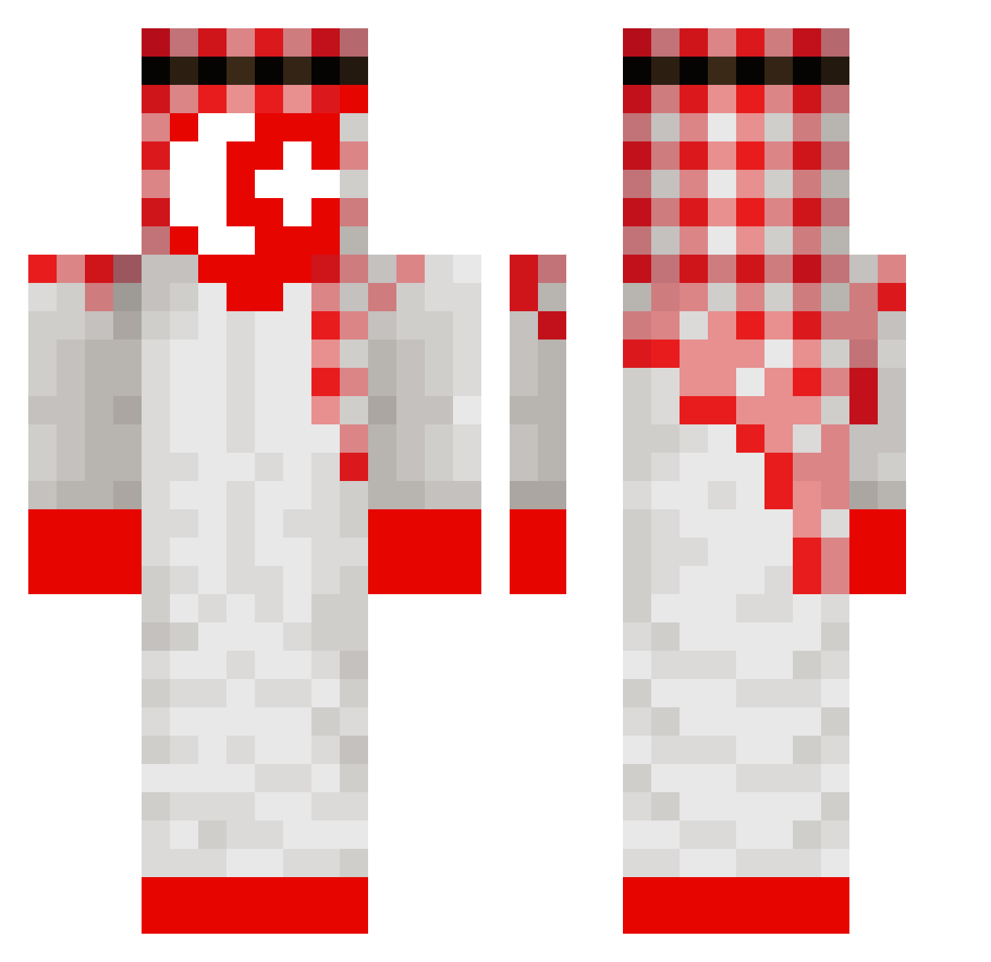 NERX_05 Minecraft skin, front and back view