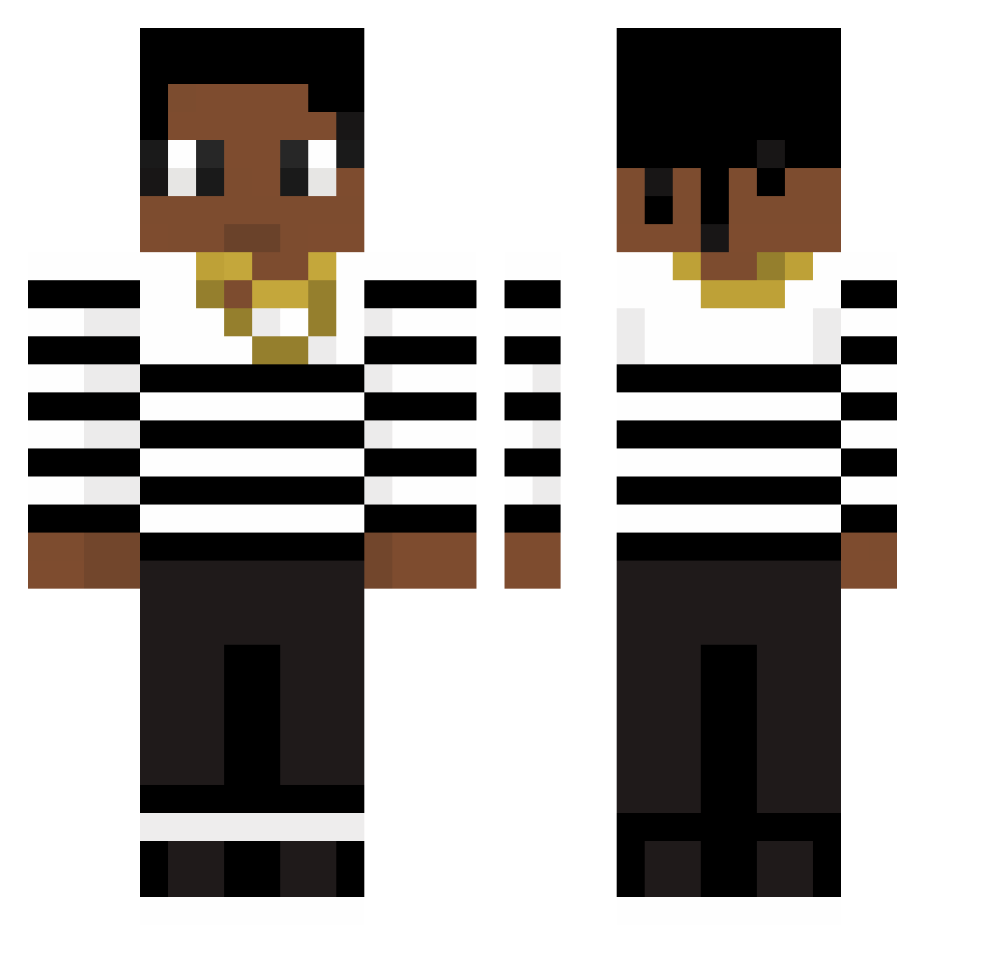YungDagg3rDik_ Minecraft skin, front and back view