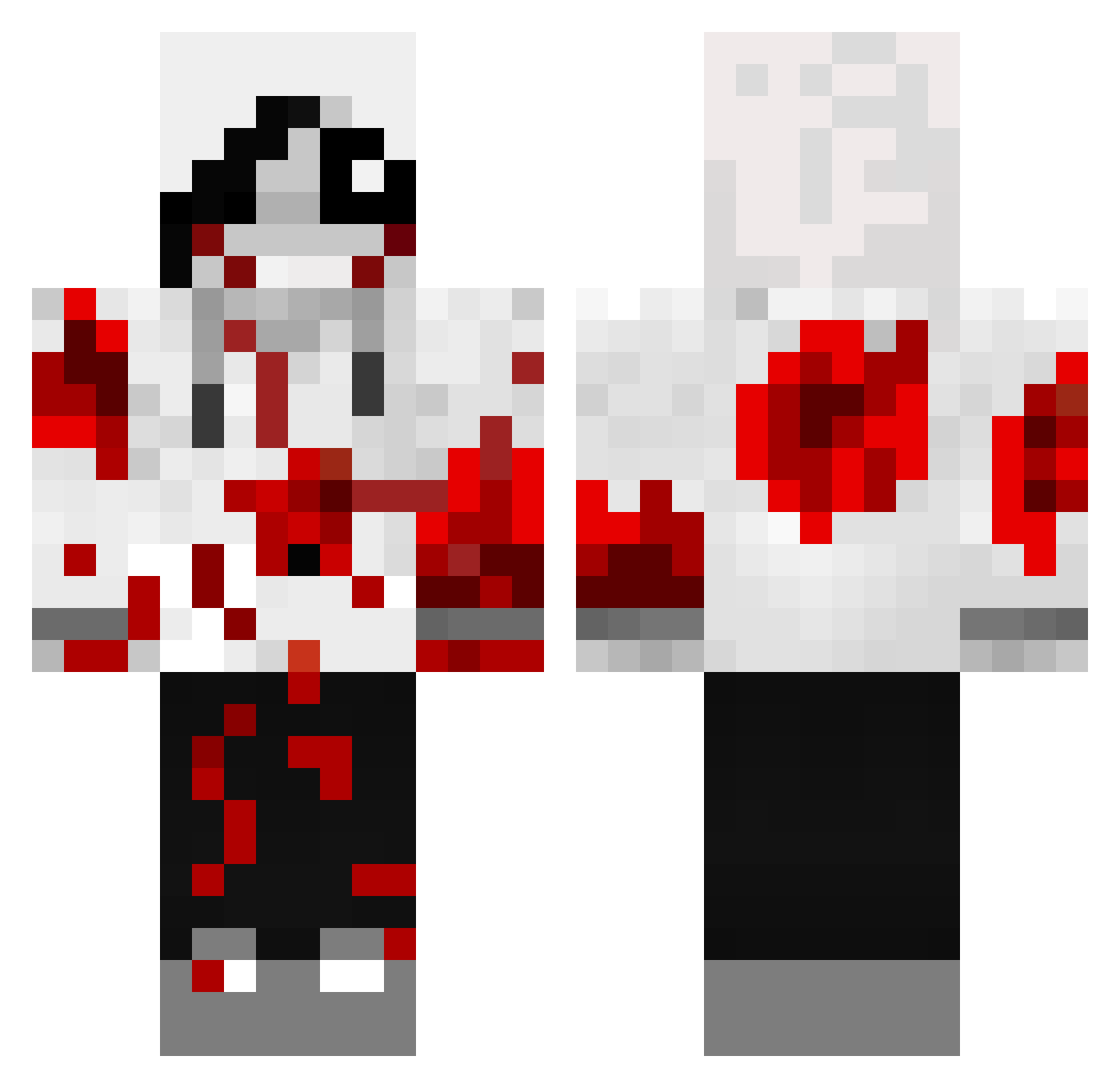 opil02 Minecraft skin, front and back view