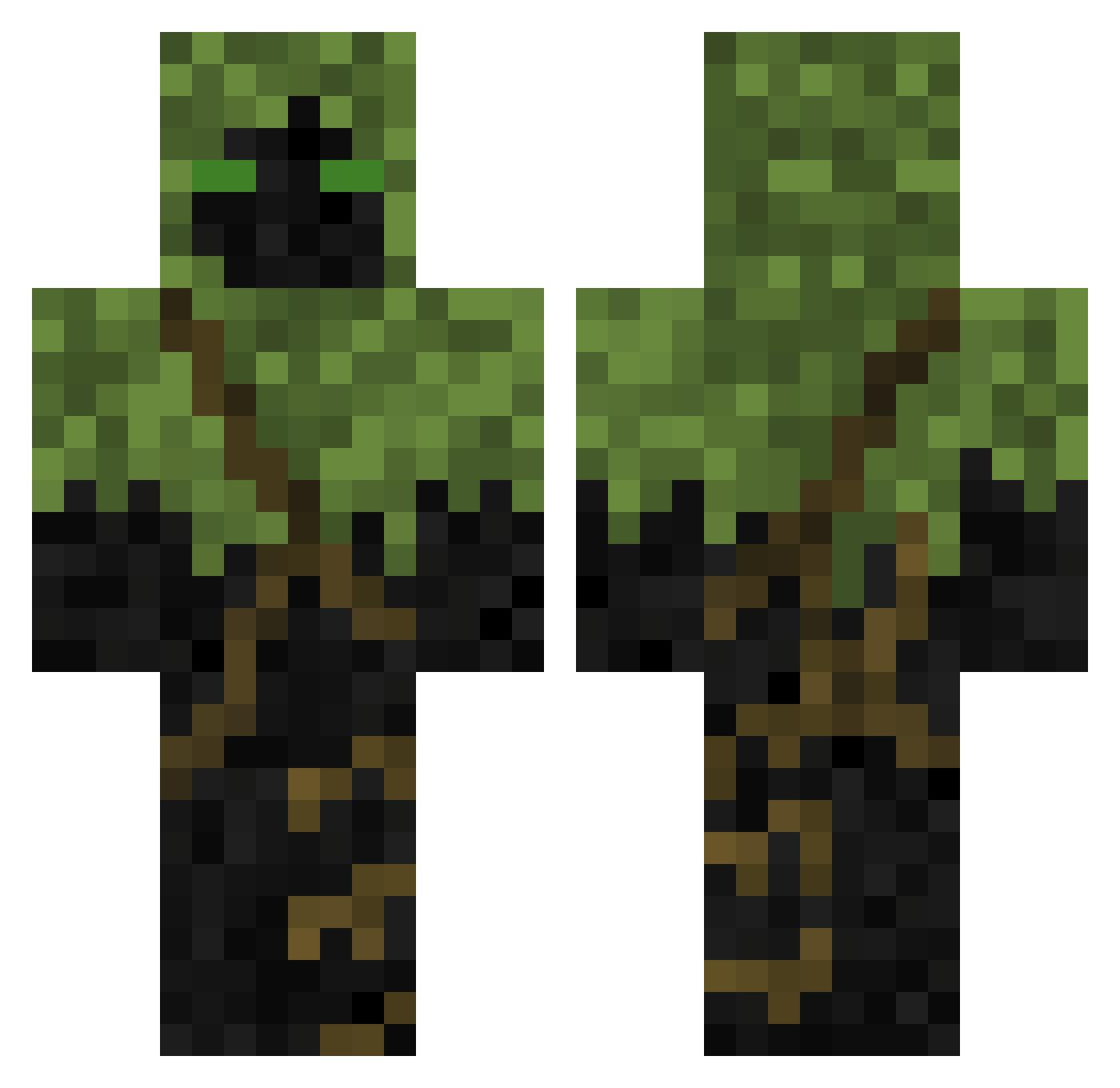 advisinglamb2 Minecraft skin, front and back view