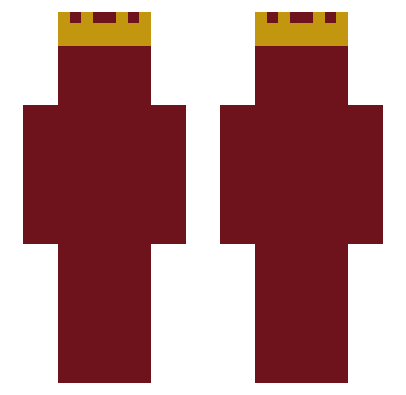 Tobynn Minecraft skin, front and back view