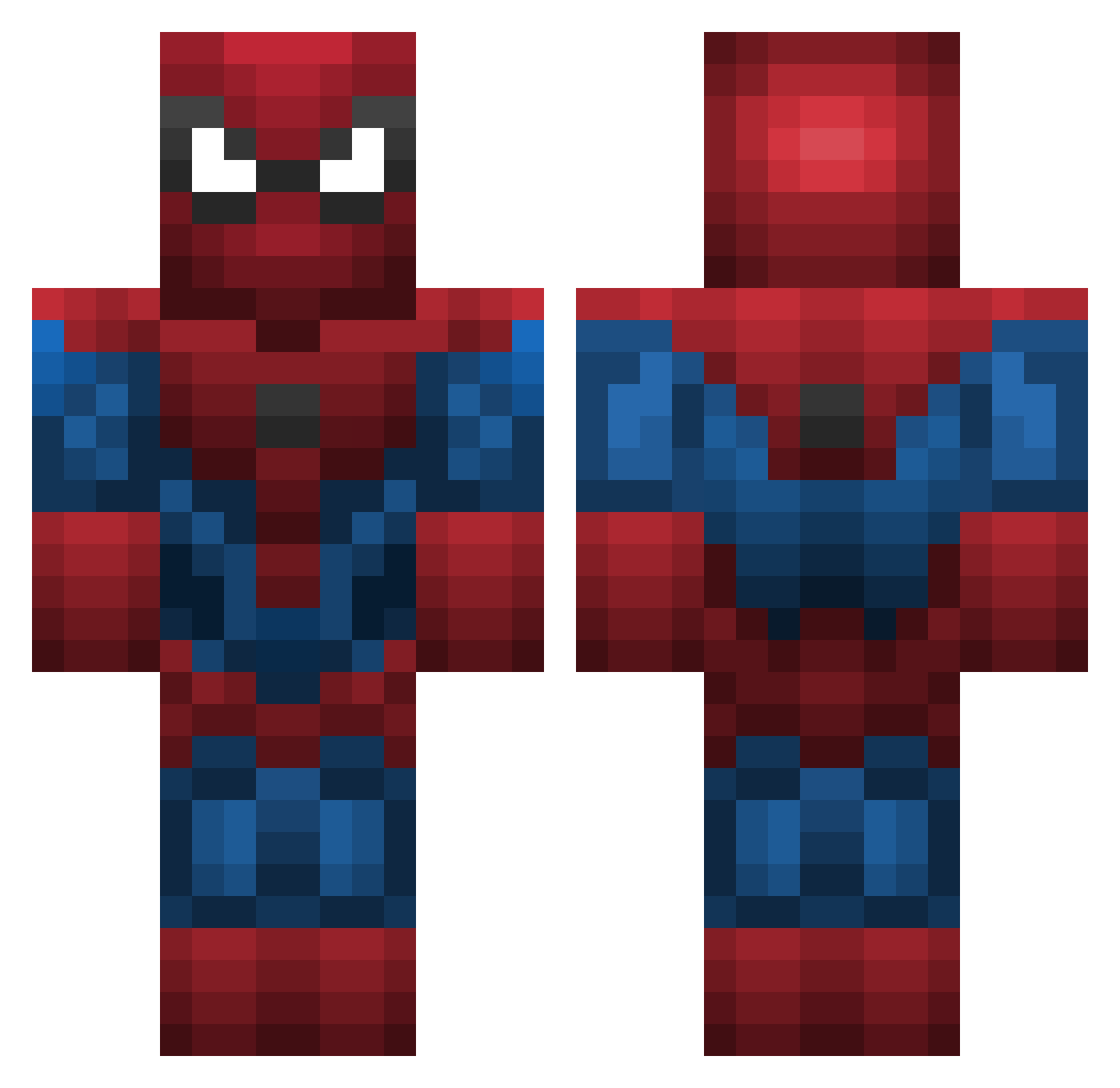 randomdude Minecraft skin, front and back view