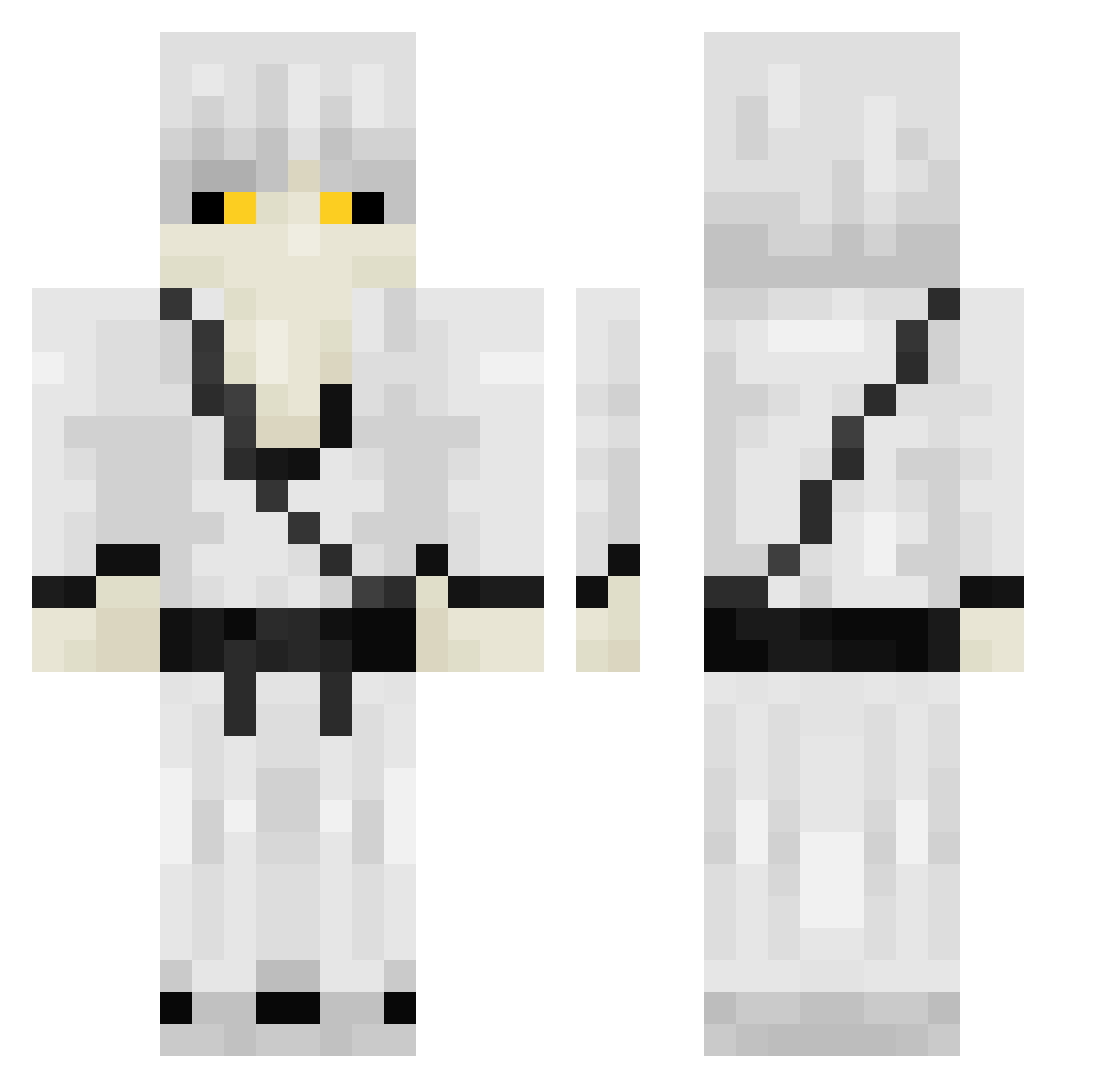 de354ath Minecraft skin, front and back view