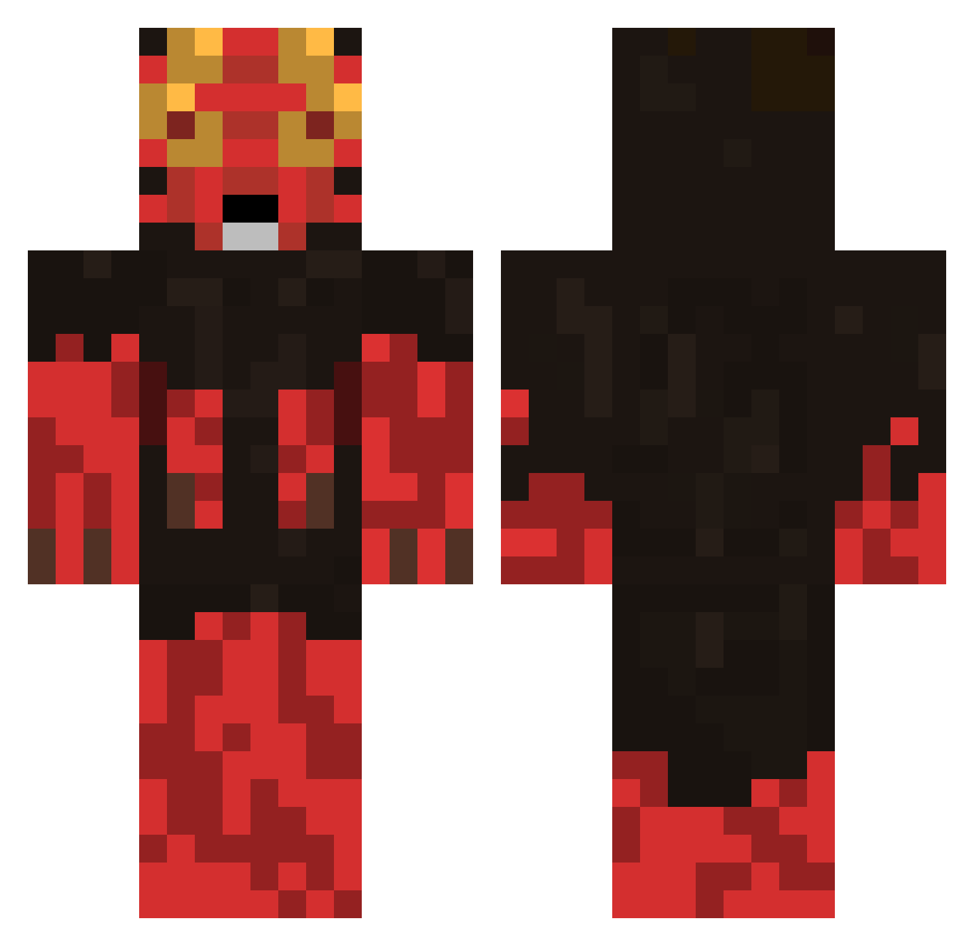Irayumi1 Minecraft skin, front and back view