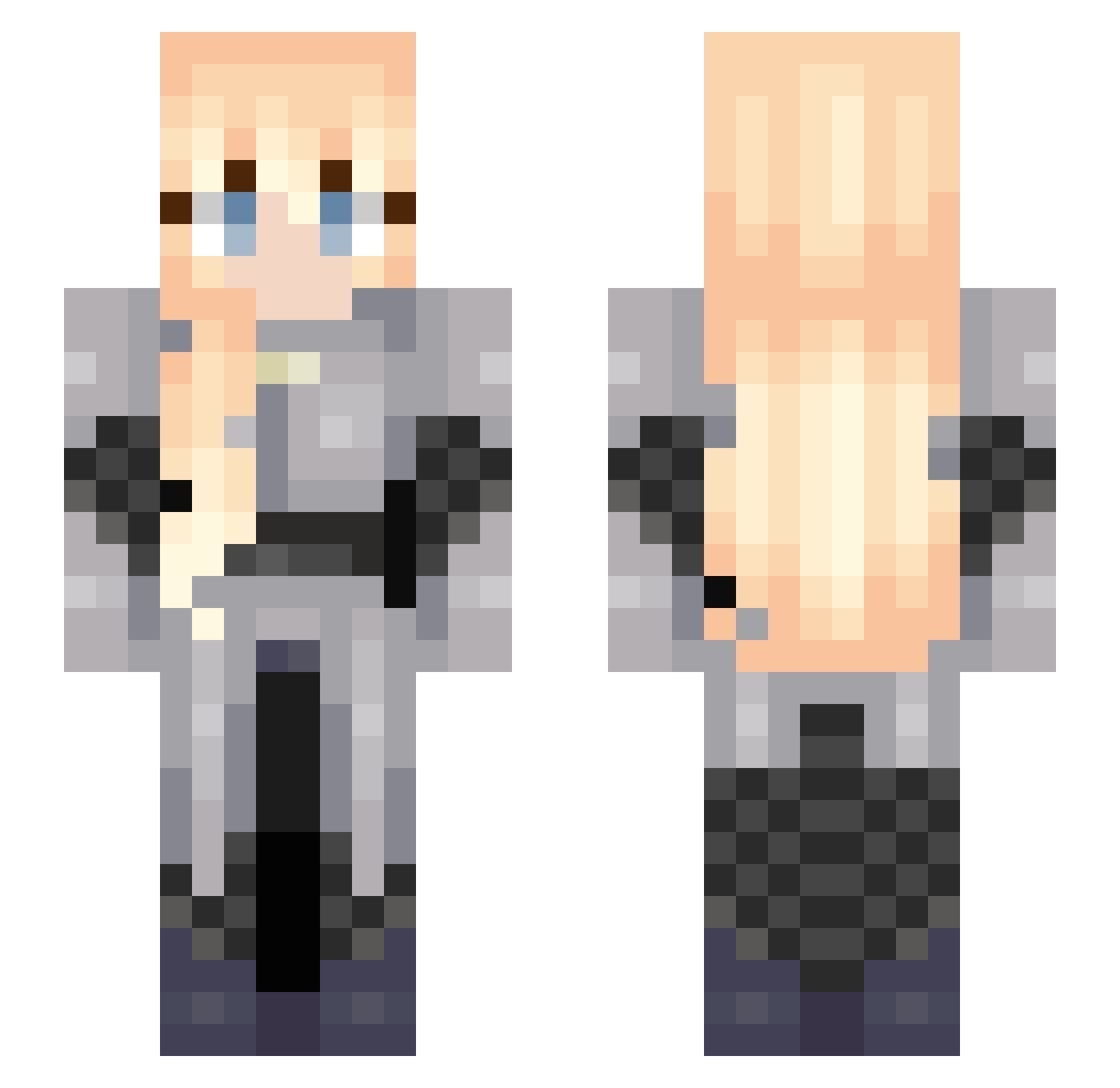 OrthodoxNarcheto Minecraft skin, front and back view