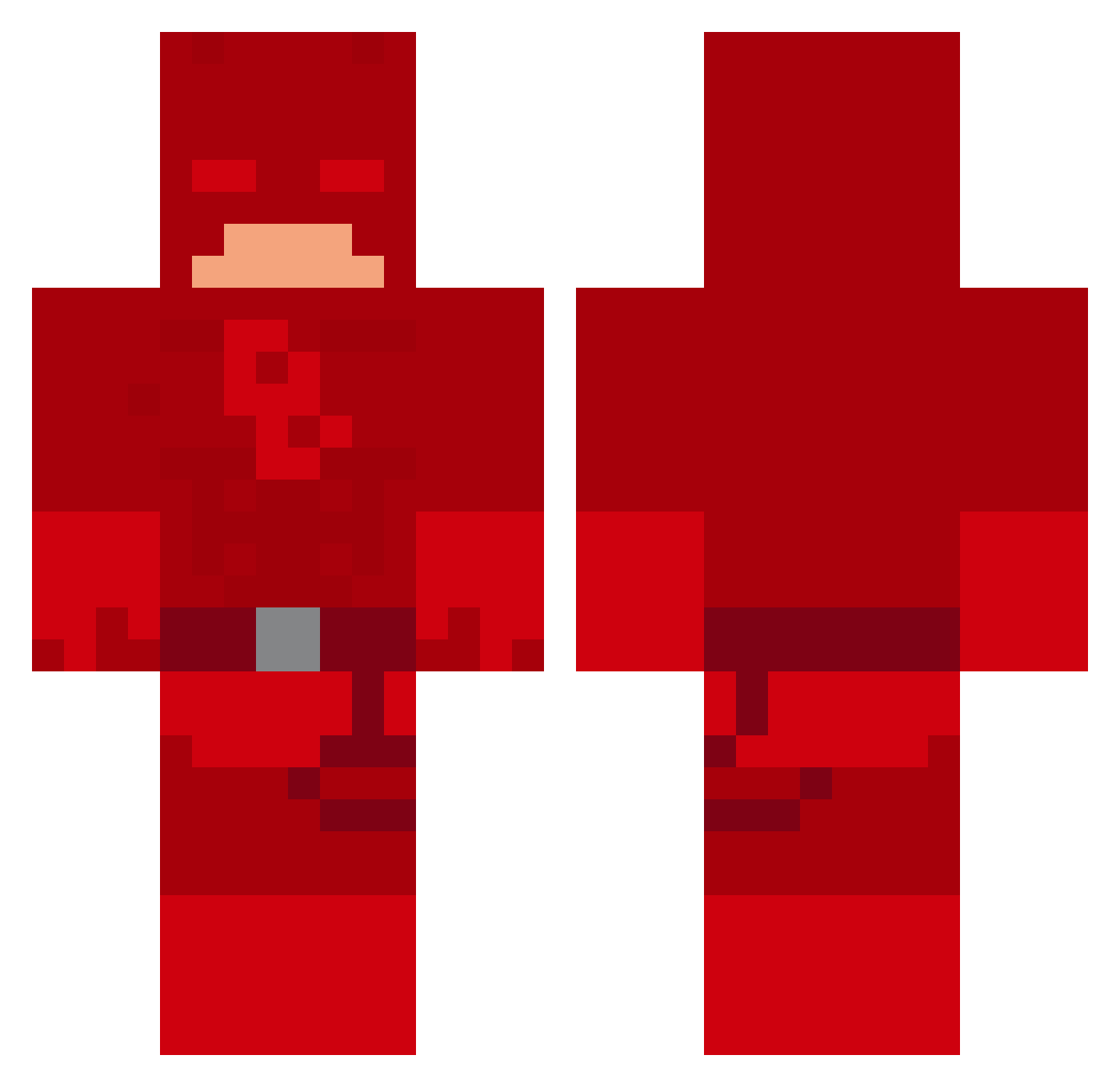 ChunkyYetFunky7 Minecraft skin, front and back view