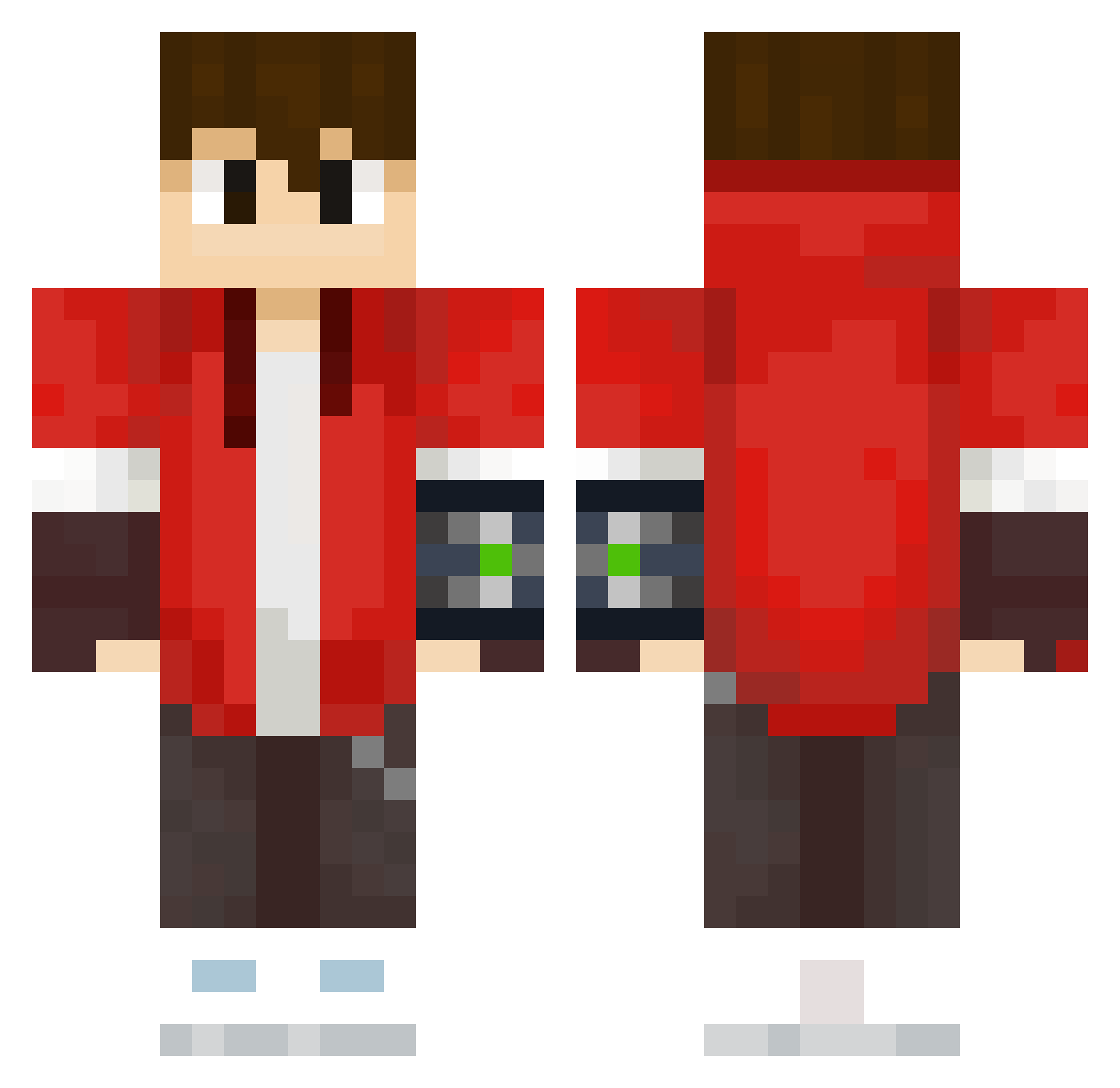 LEOWART_ Minecraft skin, front and back view