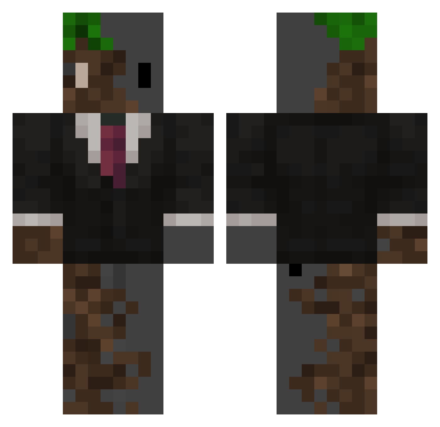 Ern_Lock Minecraft skin, front and back view