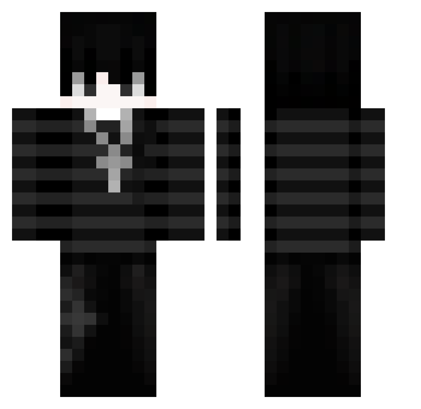 DriftKing4086 Minecraft skin, front and back view