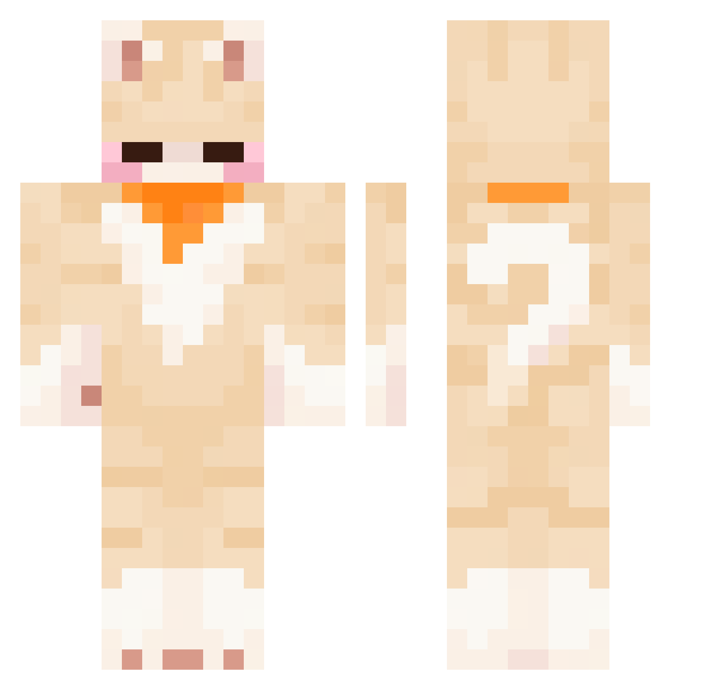 Kodagtt Minecraft skin, front and back view