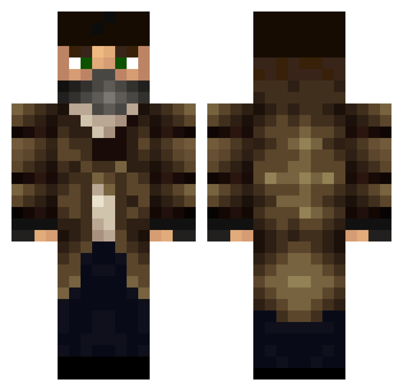 dfreemon99 Minecraft skin, front and back view