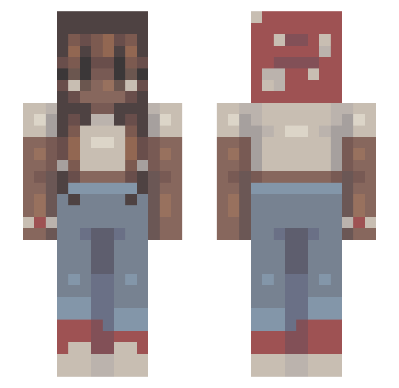 NasVV_ Minecraft skin, front and back view