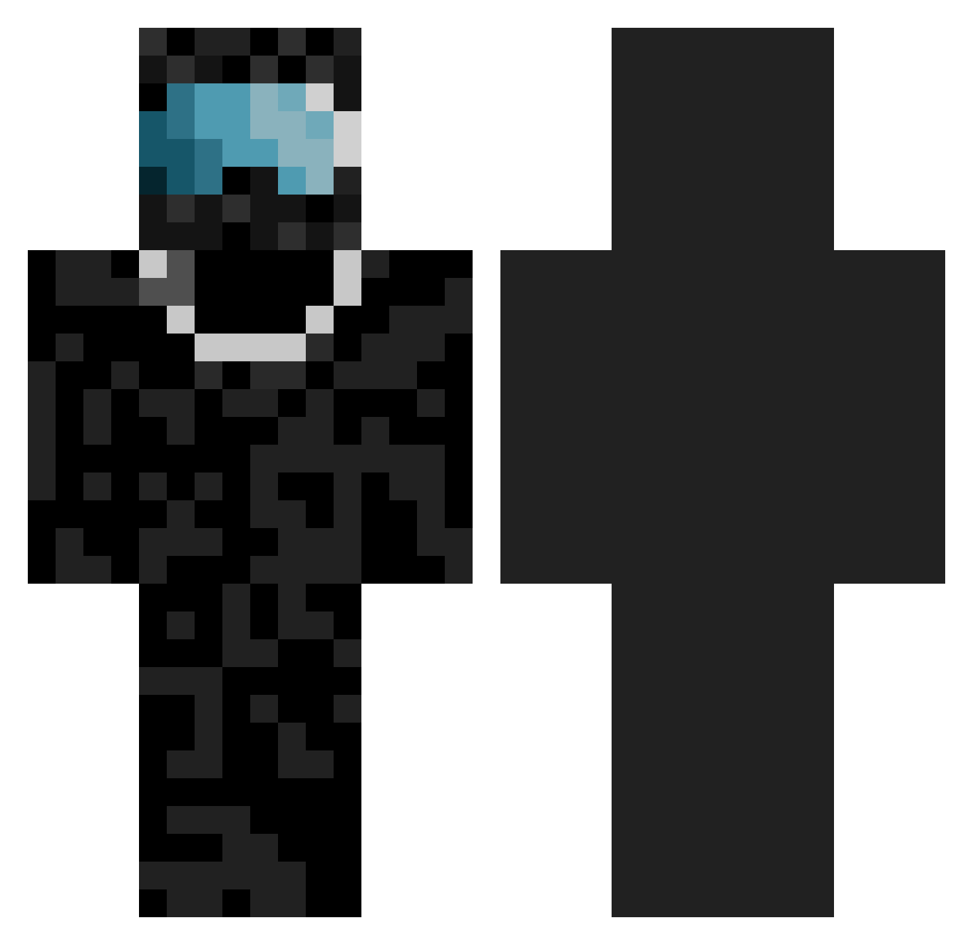 DayliDose Minecraft skin, front and back view