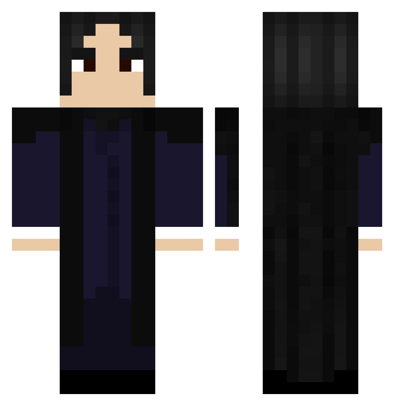 LindsayRM Minecraft skin, front and back view