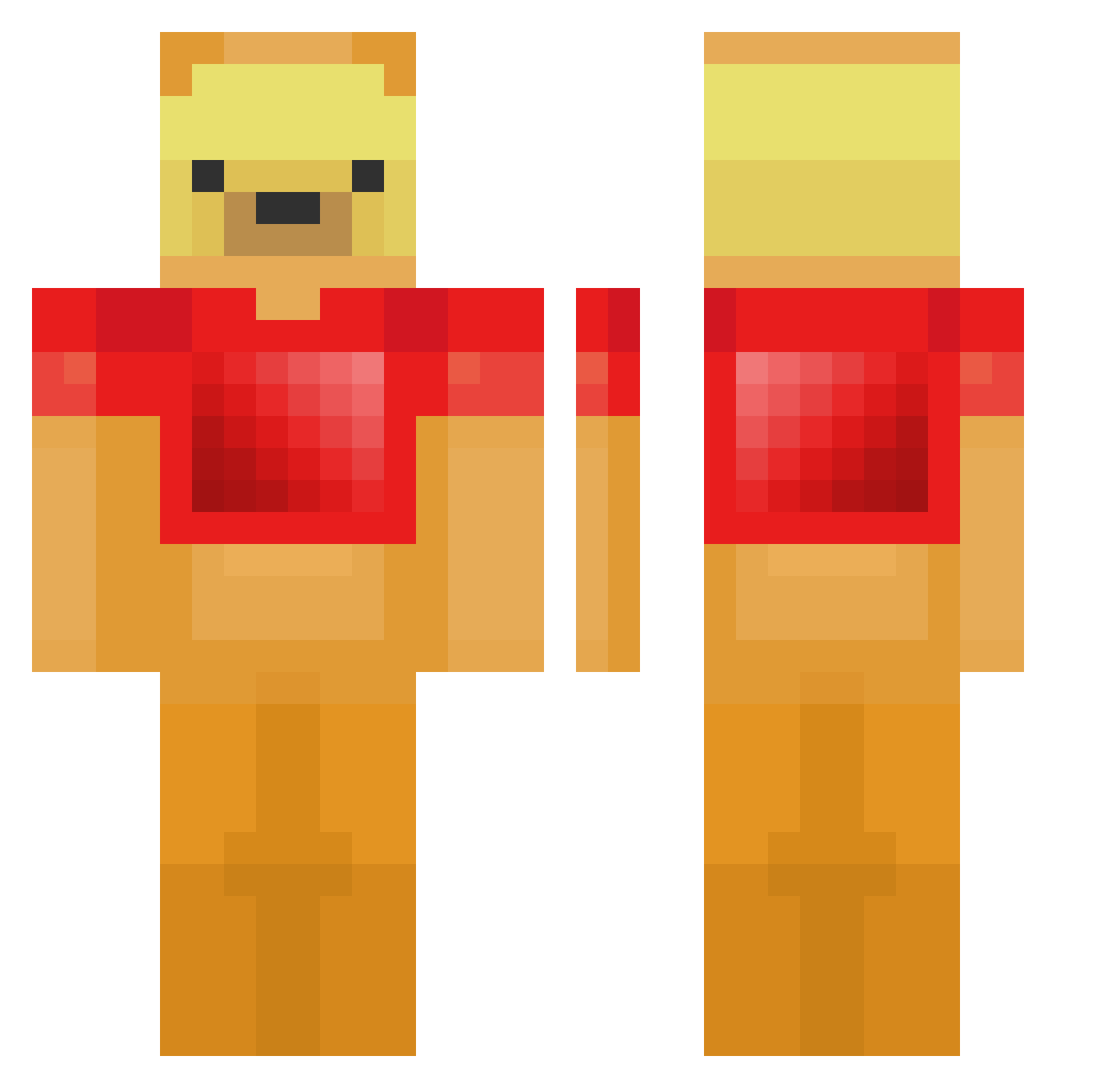 berlinki3000 Minecraft skin, front and back view