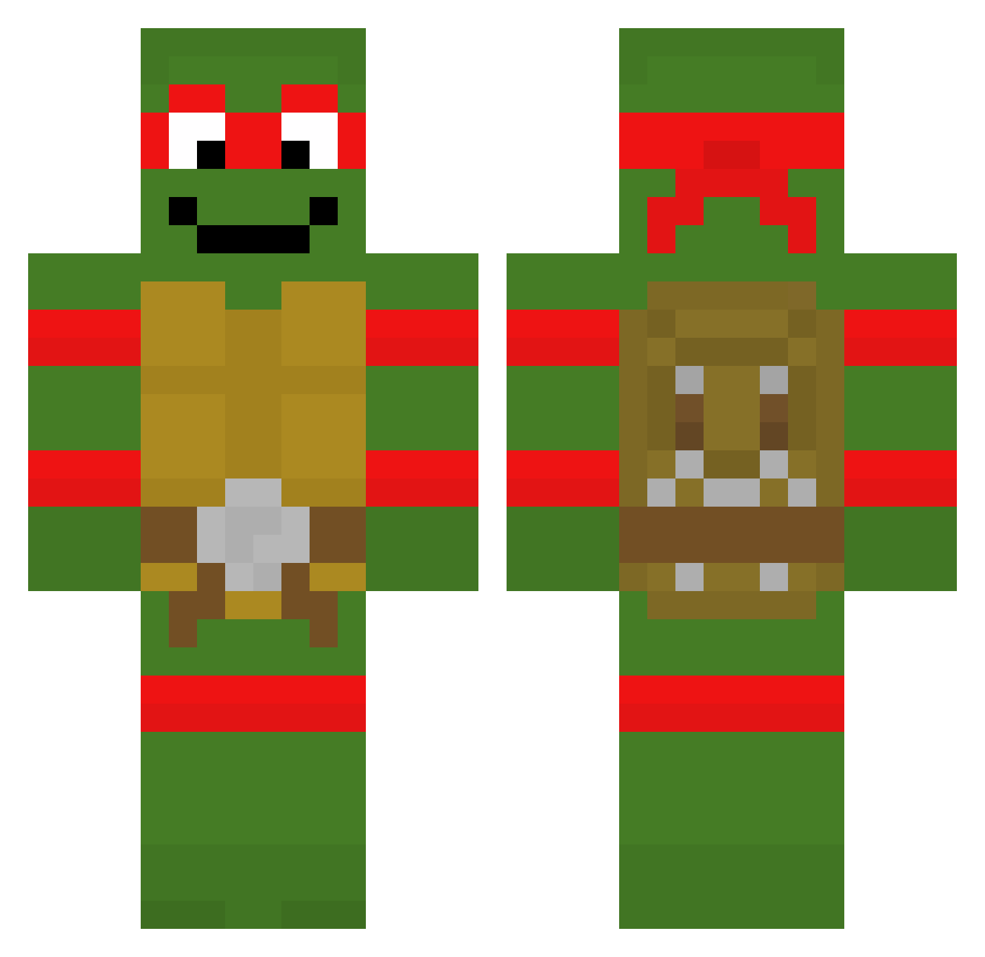 MilosFuul010 Minecraft skin, front and back view