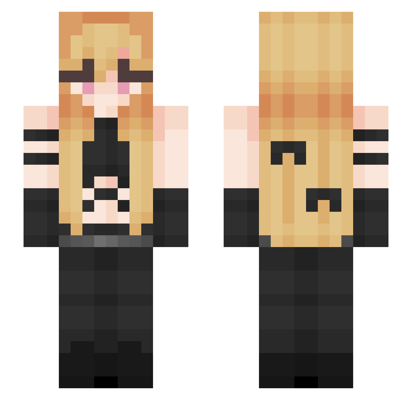 rydzondr6 Minecraft skin, front and back view