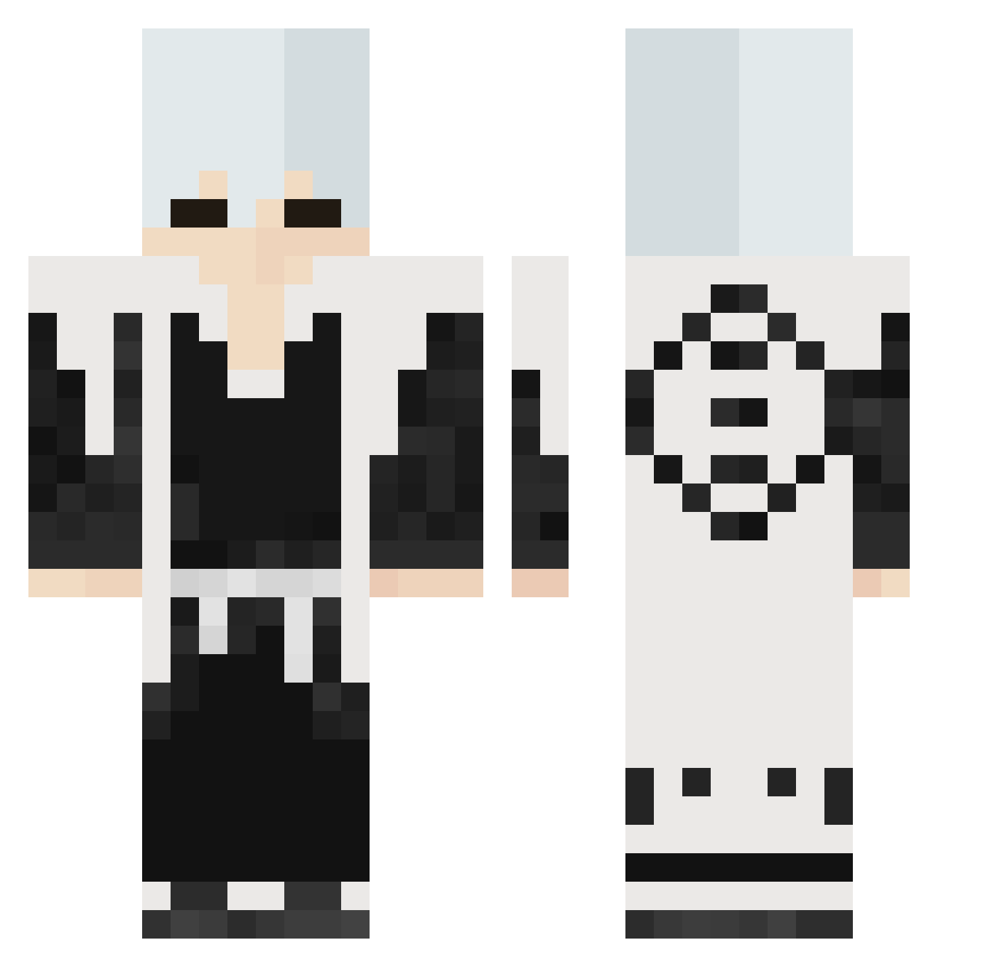 Law88 Minecraft skin, front and back view
