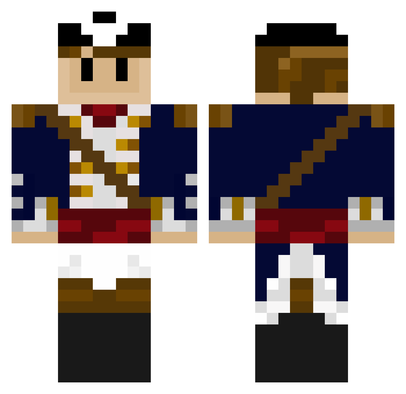 Slough_1069 Minecraft skin, front and back view