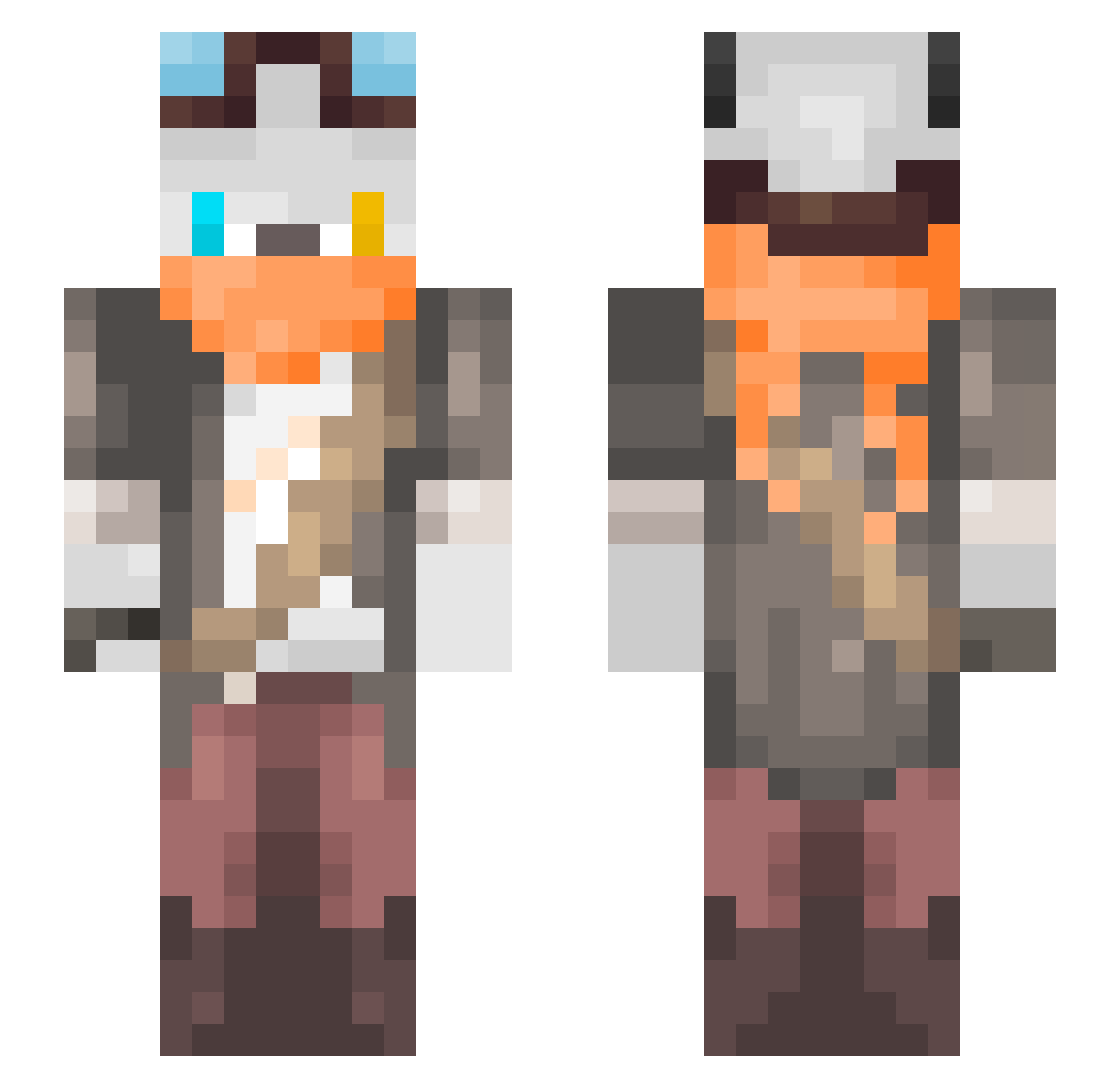 lil_chipper_ Minecraft skin, front and back view