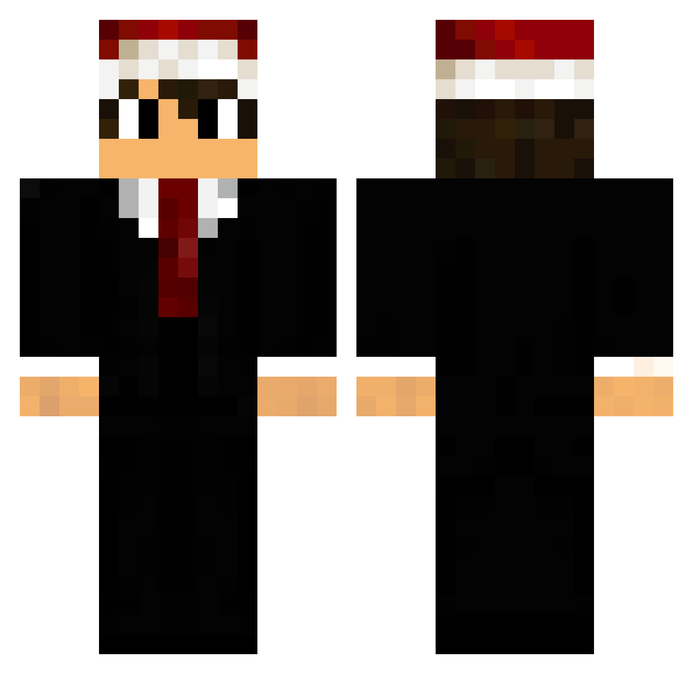 AL_XX69 Minecraft skin, front and back view