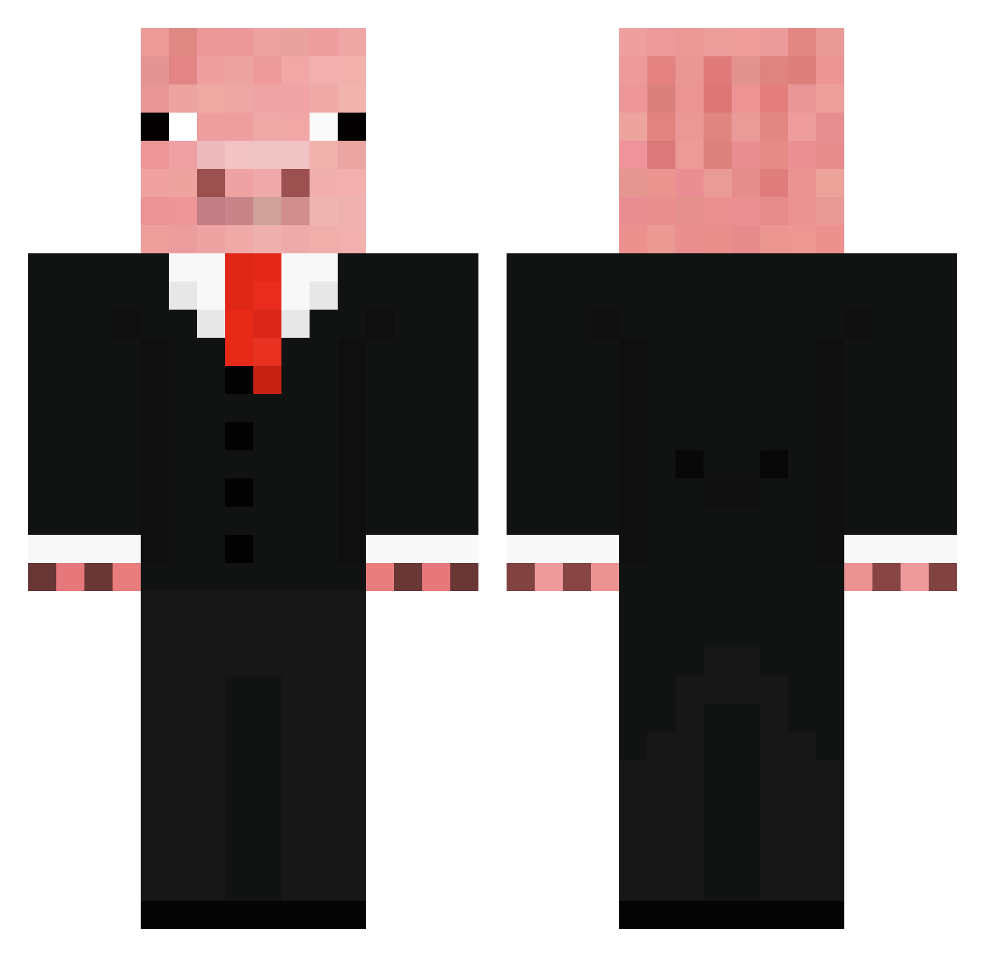 Shani_TCS Minecraft skin, front and back view