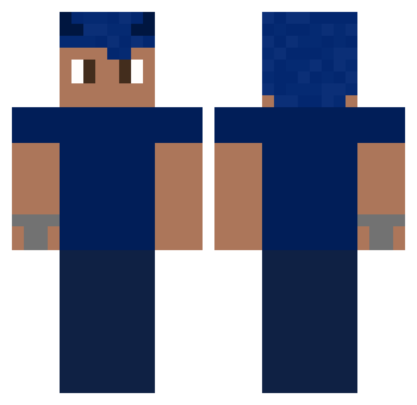 luis_feo Minecraft skin, front and back view