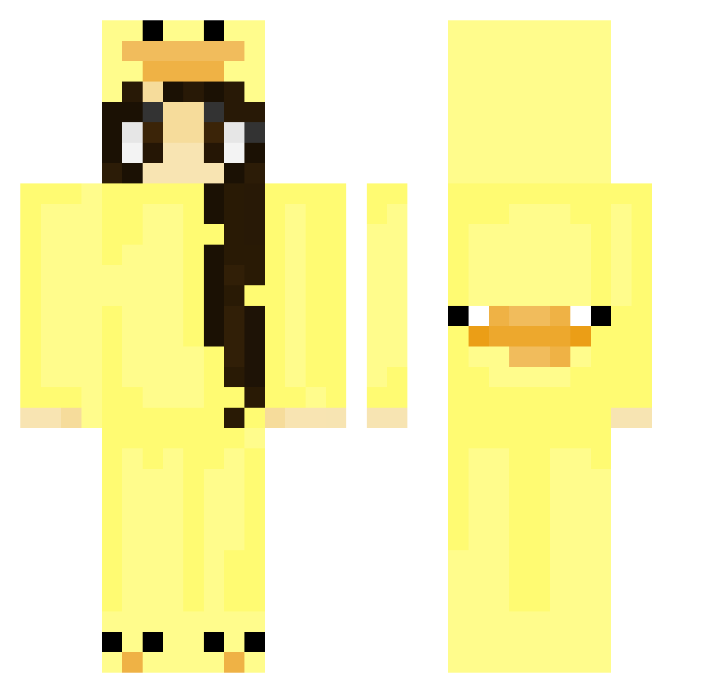 91Degrees Minecraft skin, front and back view