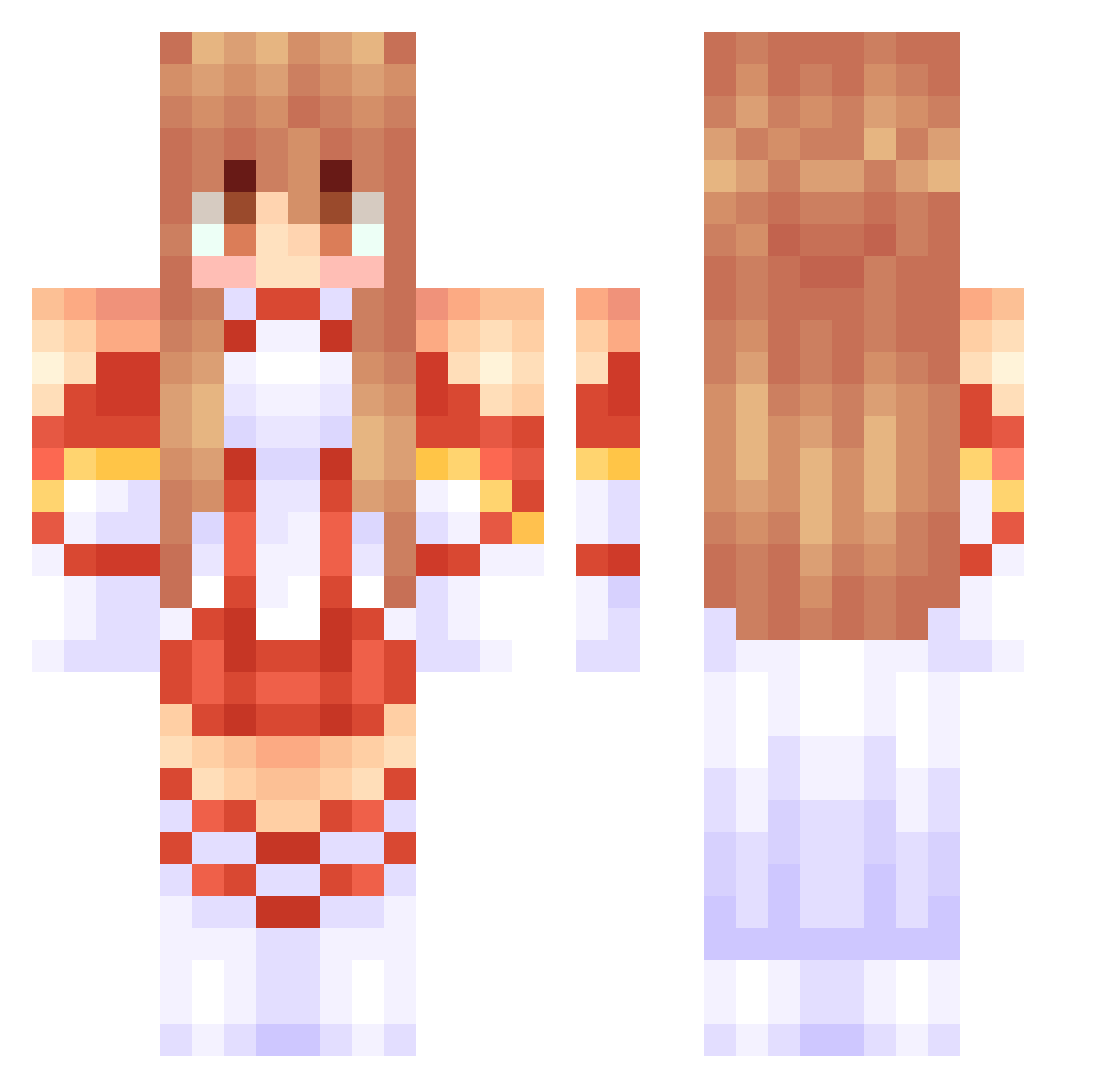 Sugar_ale Minecraft skin, front and back view