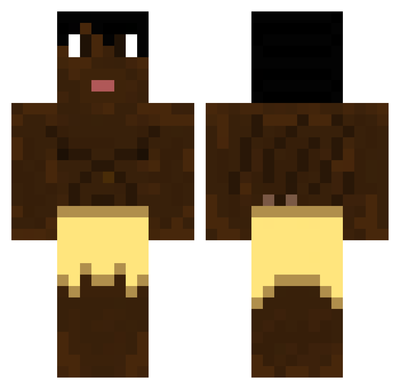m01iii Minecraft skin, front and back view