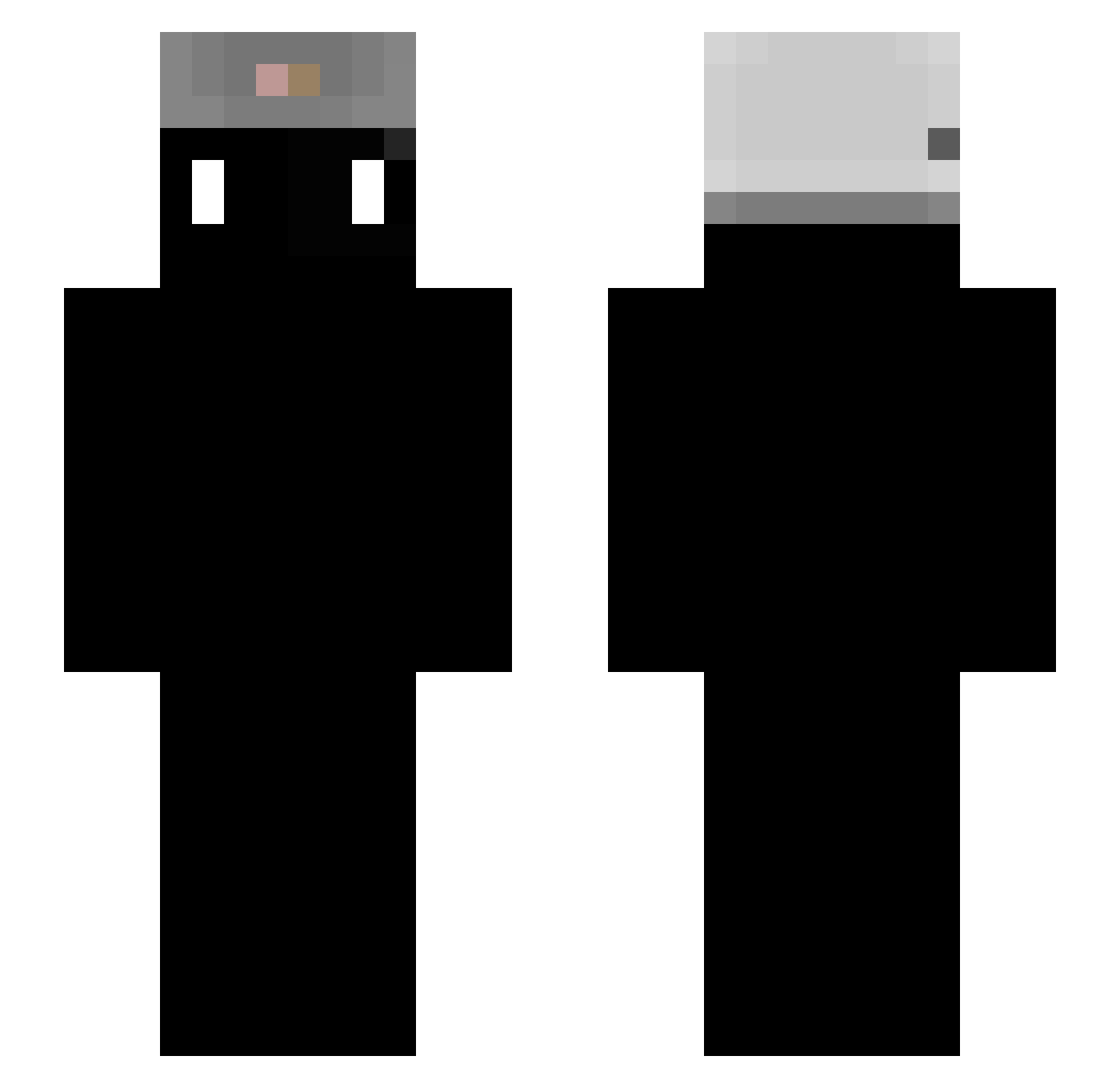aukama Minecraft skin, front and back view