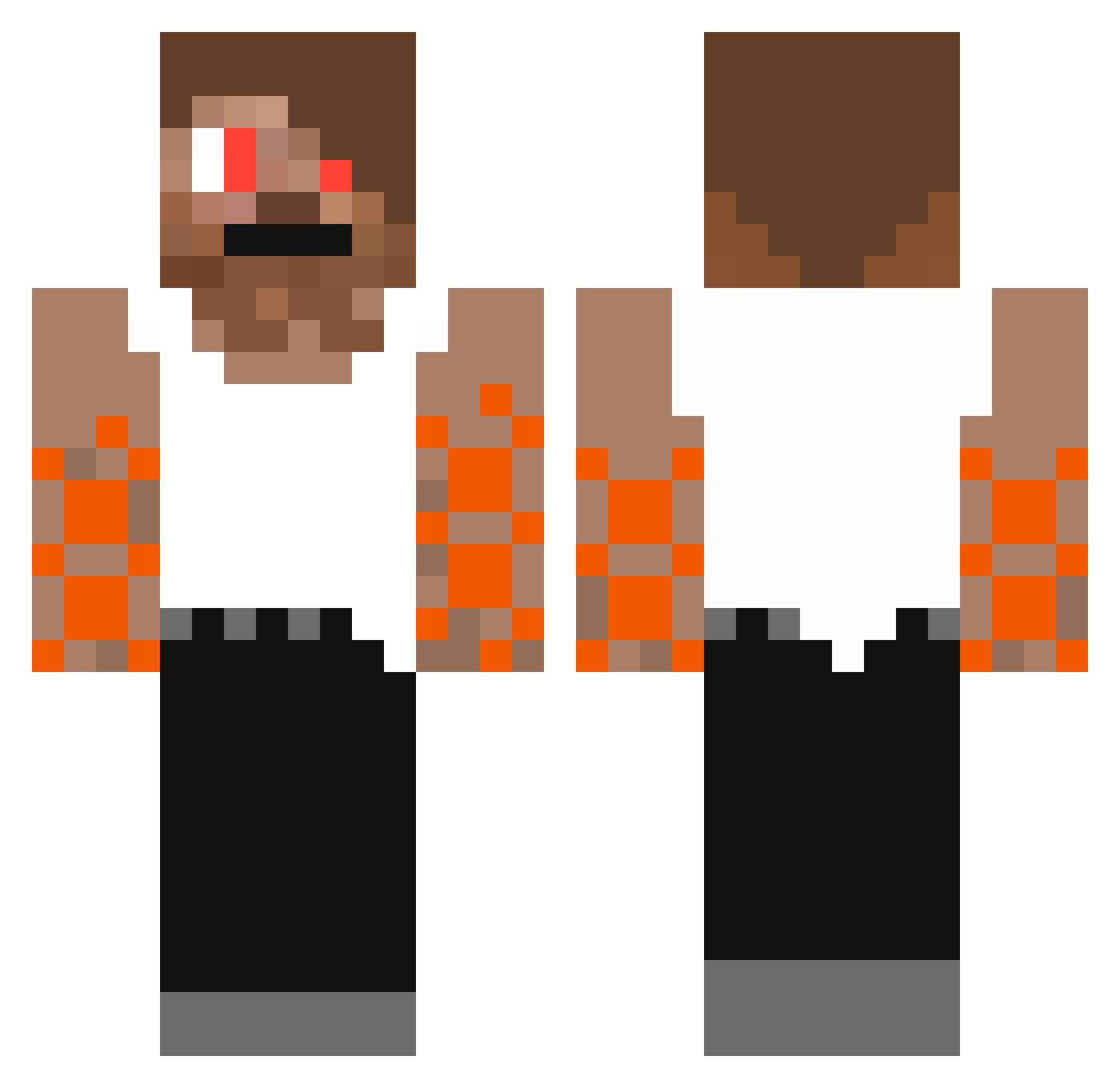 Bindi Minecraft skin, front and back view
