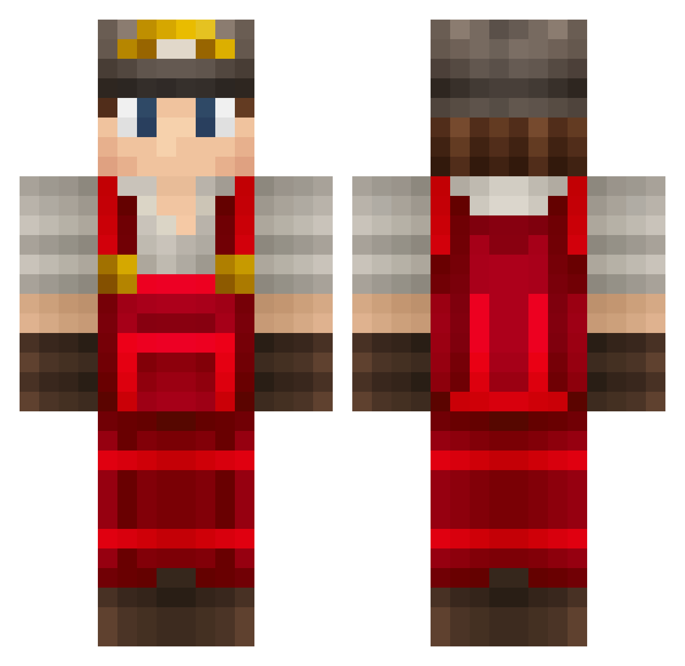 DemokratieJr Minecraft skin, front and back view