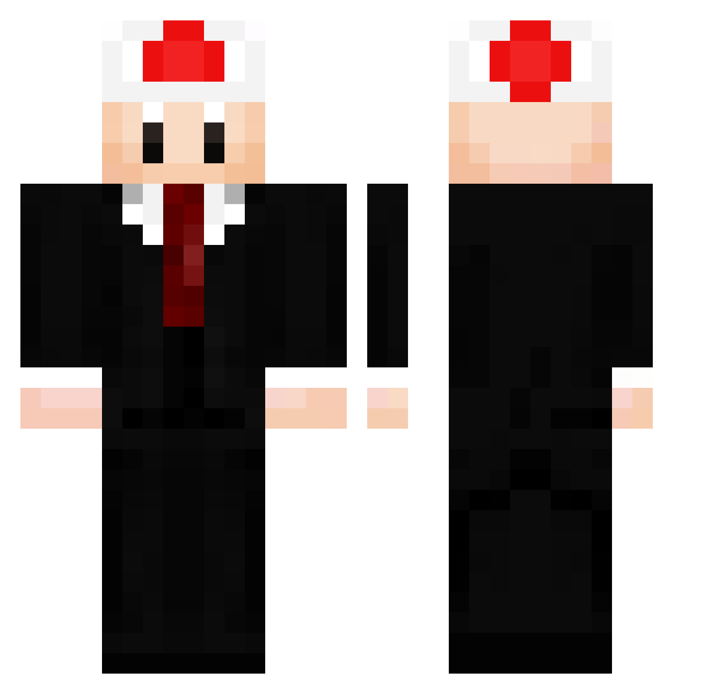 macius776 Minecraft skin, front and back view
