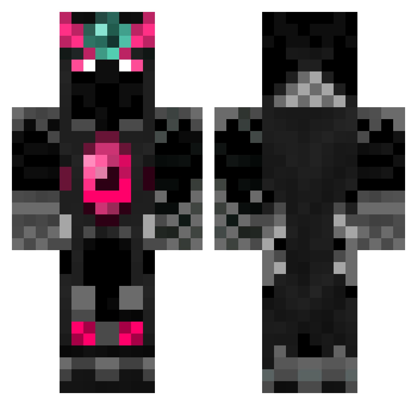 GERIXSES Minecraft skin, front and back view